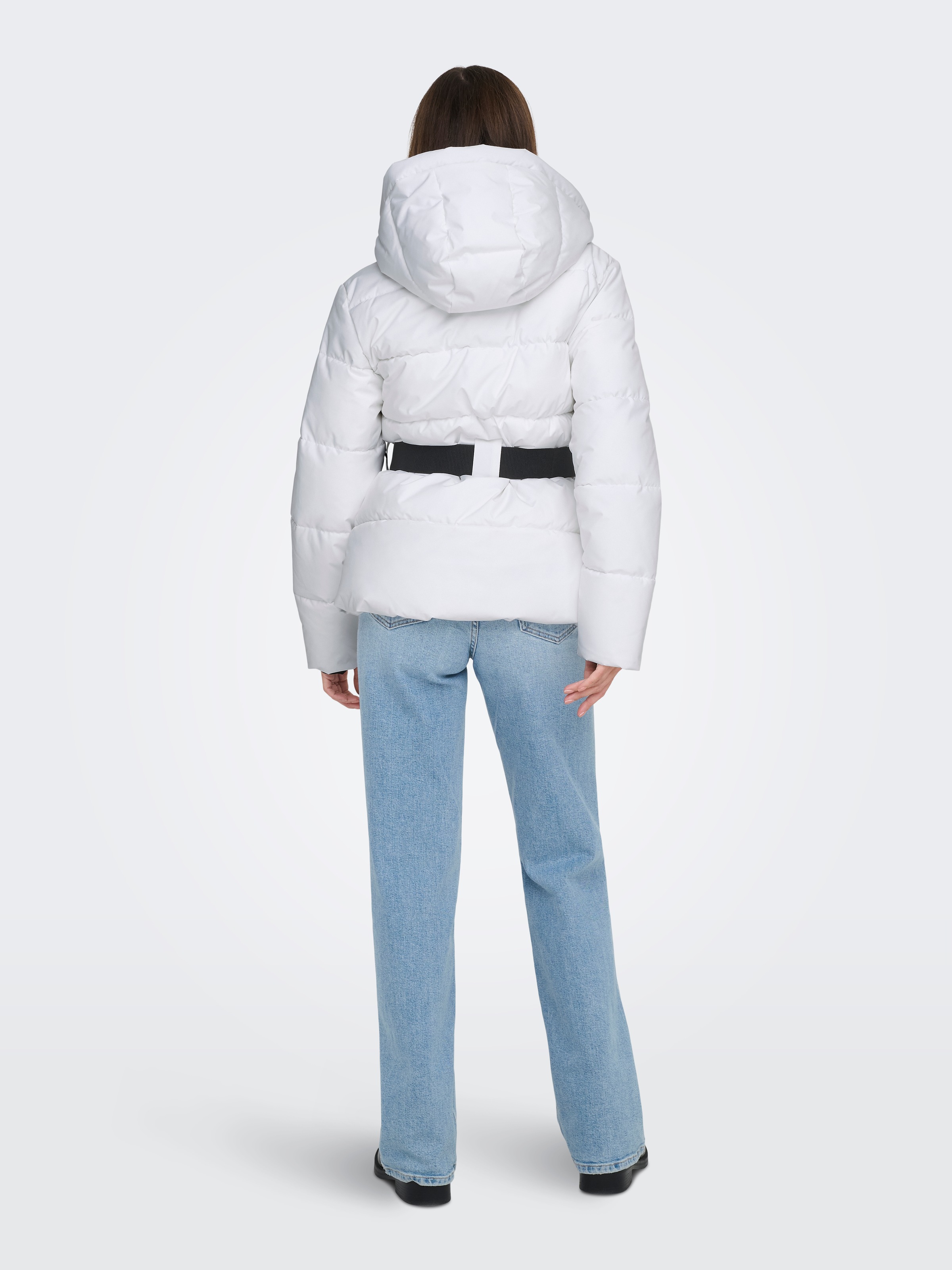 ONLY Steppjacke »ONLHARPER LIFE BELTED PREMIUM JACKET OTW« mit Kapuze