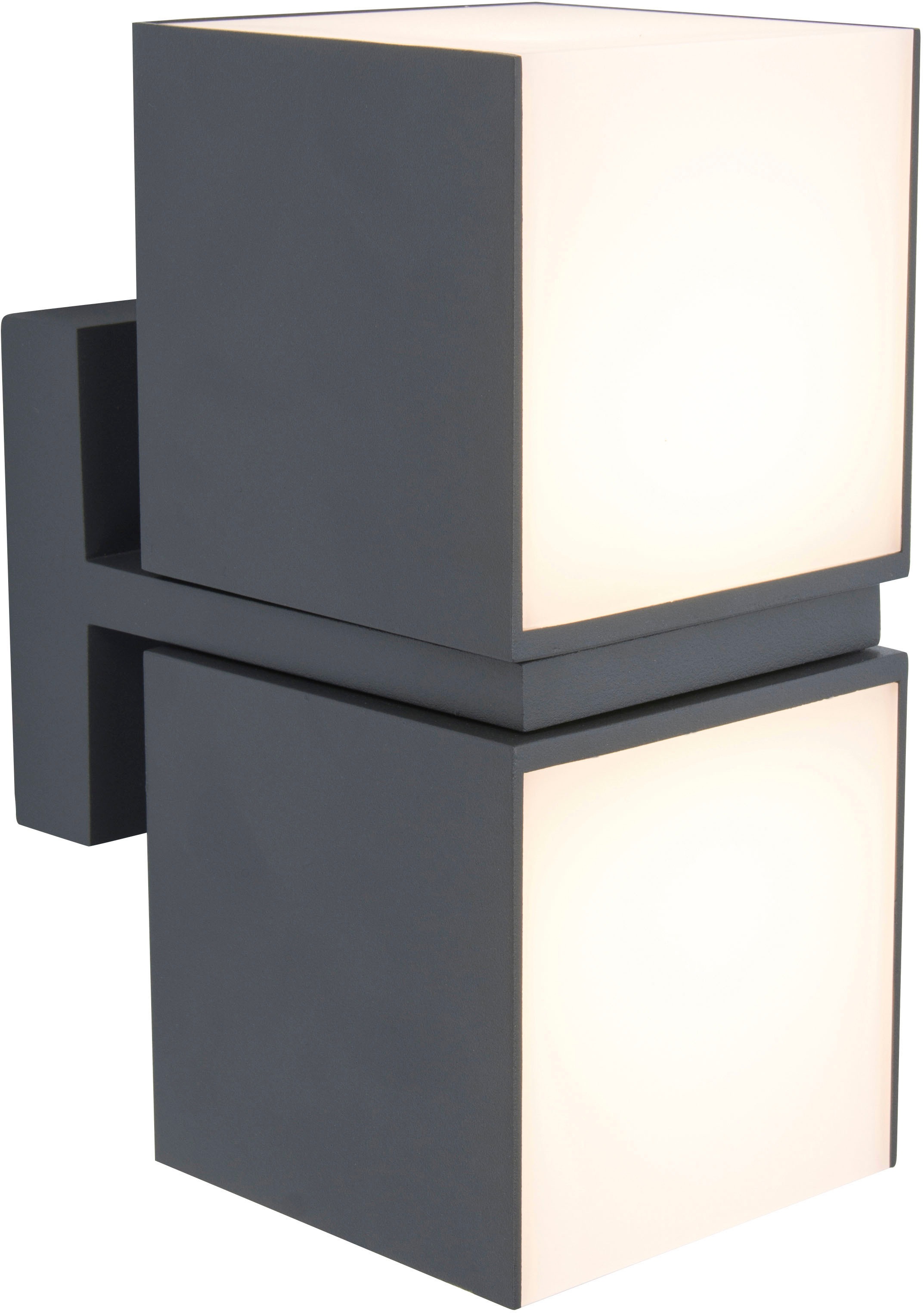 LUTEC LED Außen-Wandleuchte »CUBA«, Leuchtmittel LED-Modul | LED fest integriert, drehbar