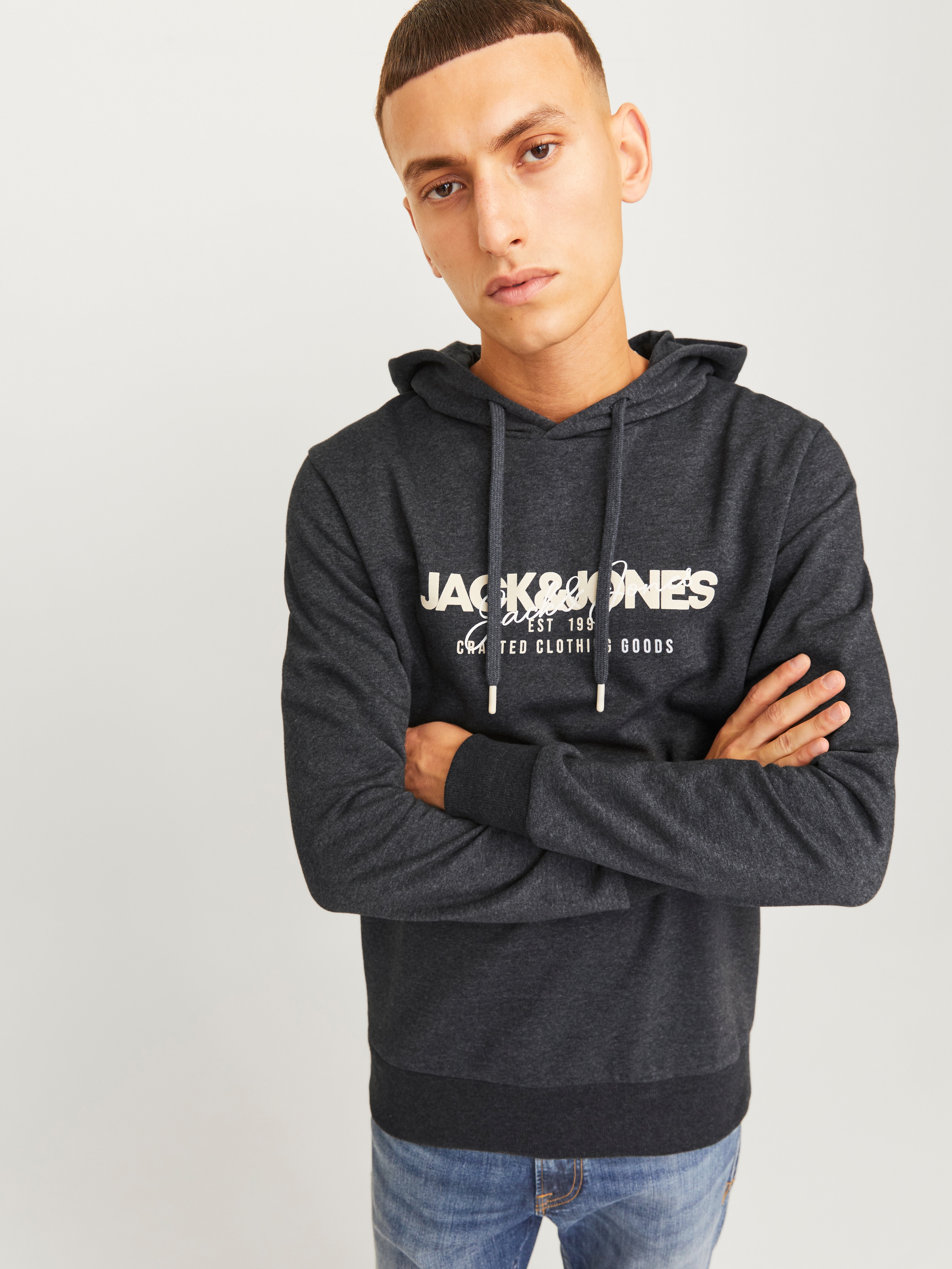 Jack & Jones Kapuzensweatshirt »JJALVIS SWEAT HOOD«