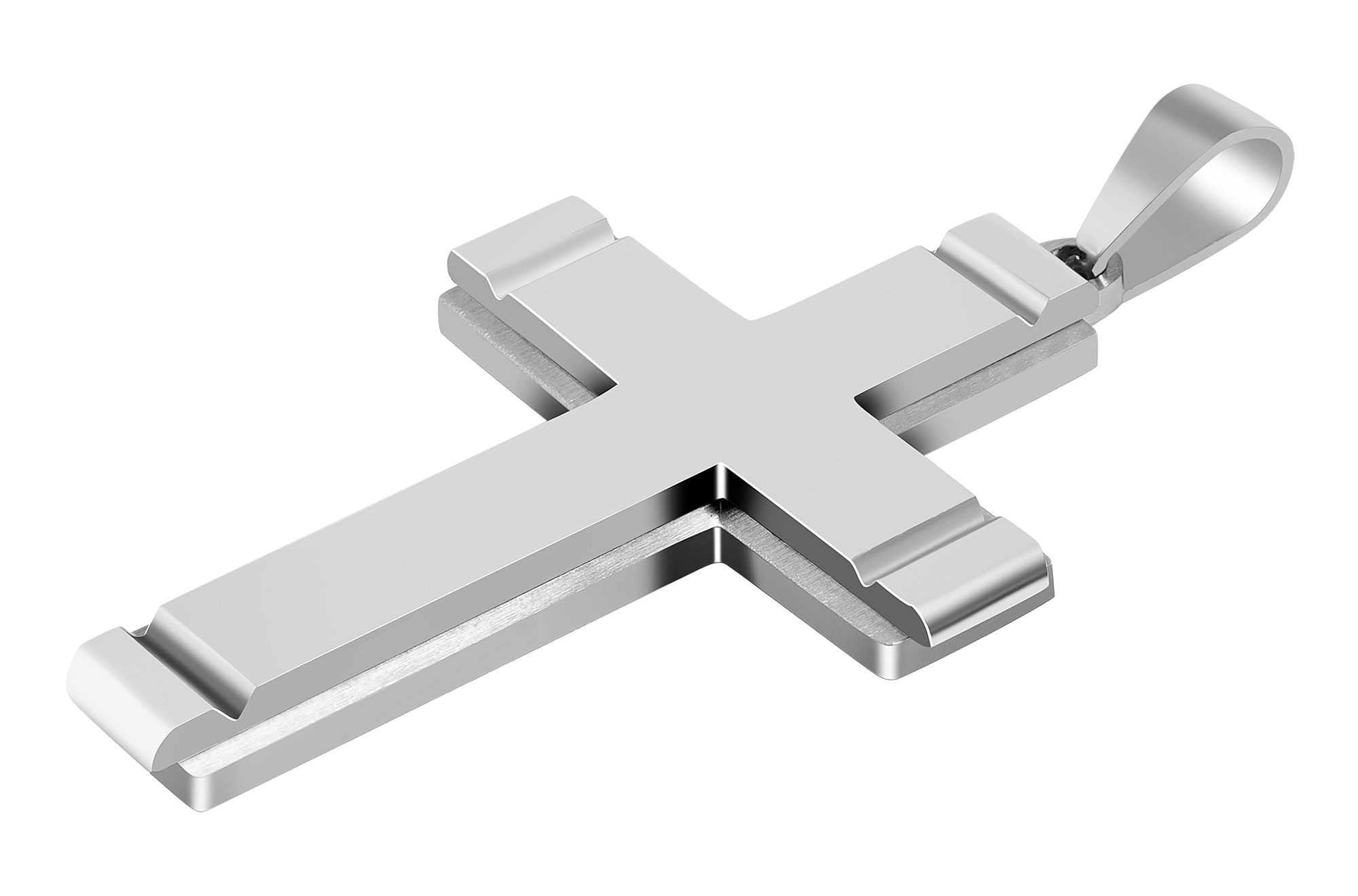 Adelia´s Kreuzanhänger »Herren Anhänger ¿ Kreuzanhänger aus Edelstahl«