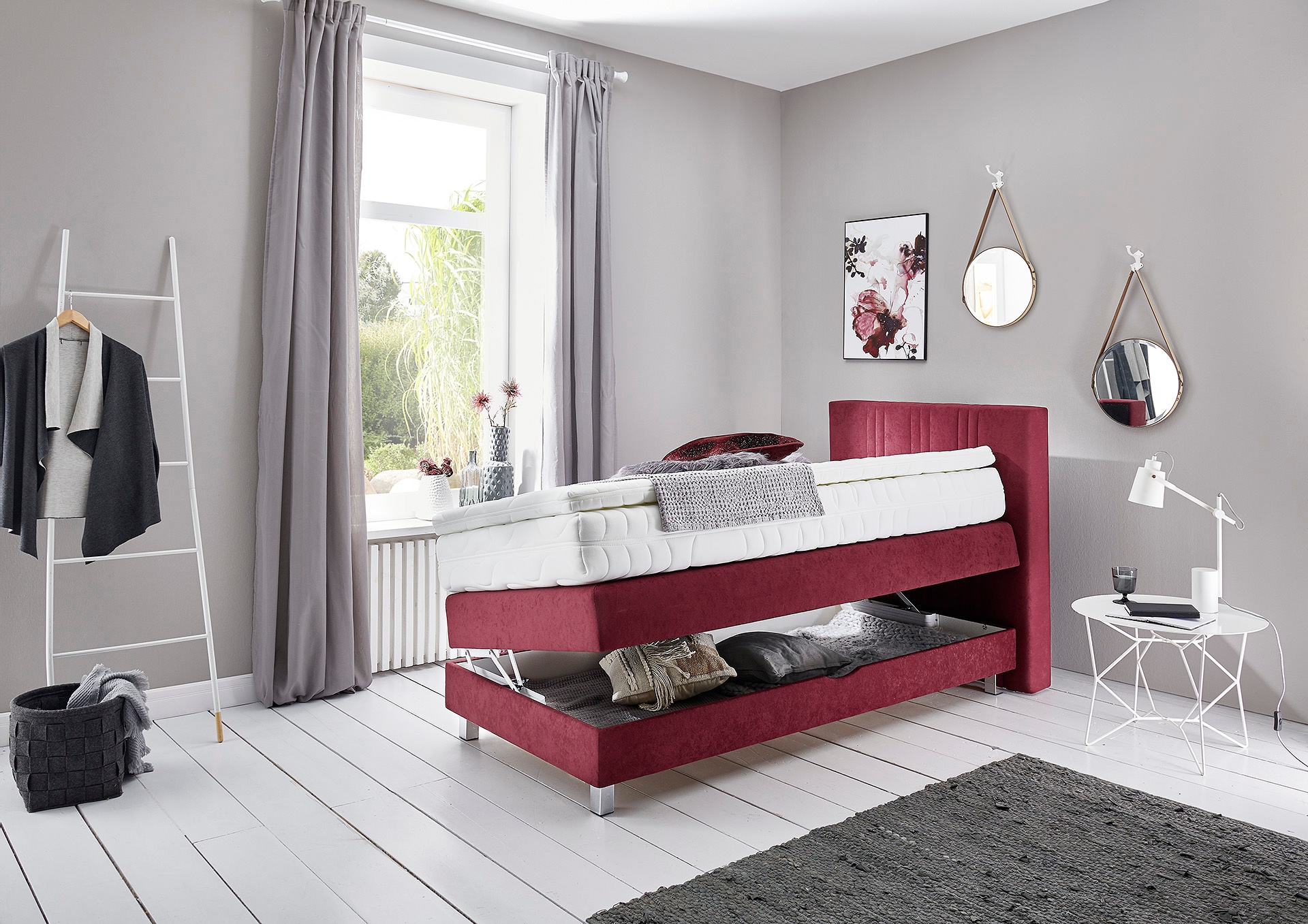 Westfalia Schlafkomfort Boxspringbett, wahlweise mit Bettkasten und Topper