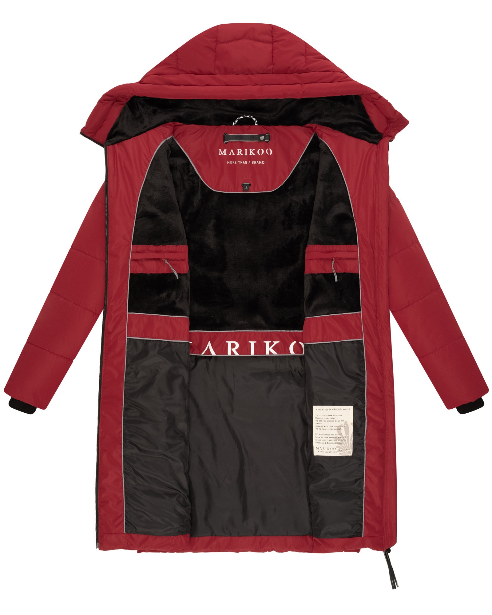 Marikoo Winterjacke »Marikoo Natsukoo Damen Winter Steppjacke lang B978«