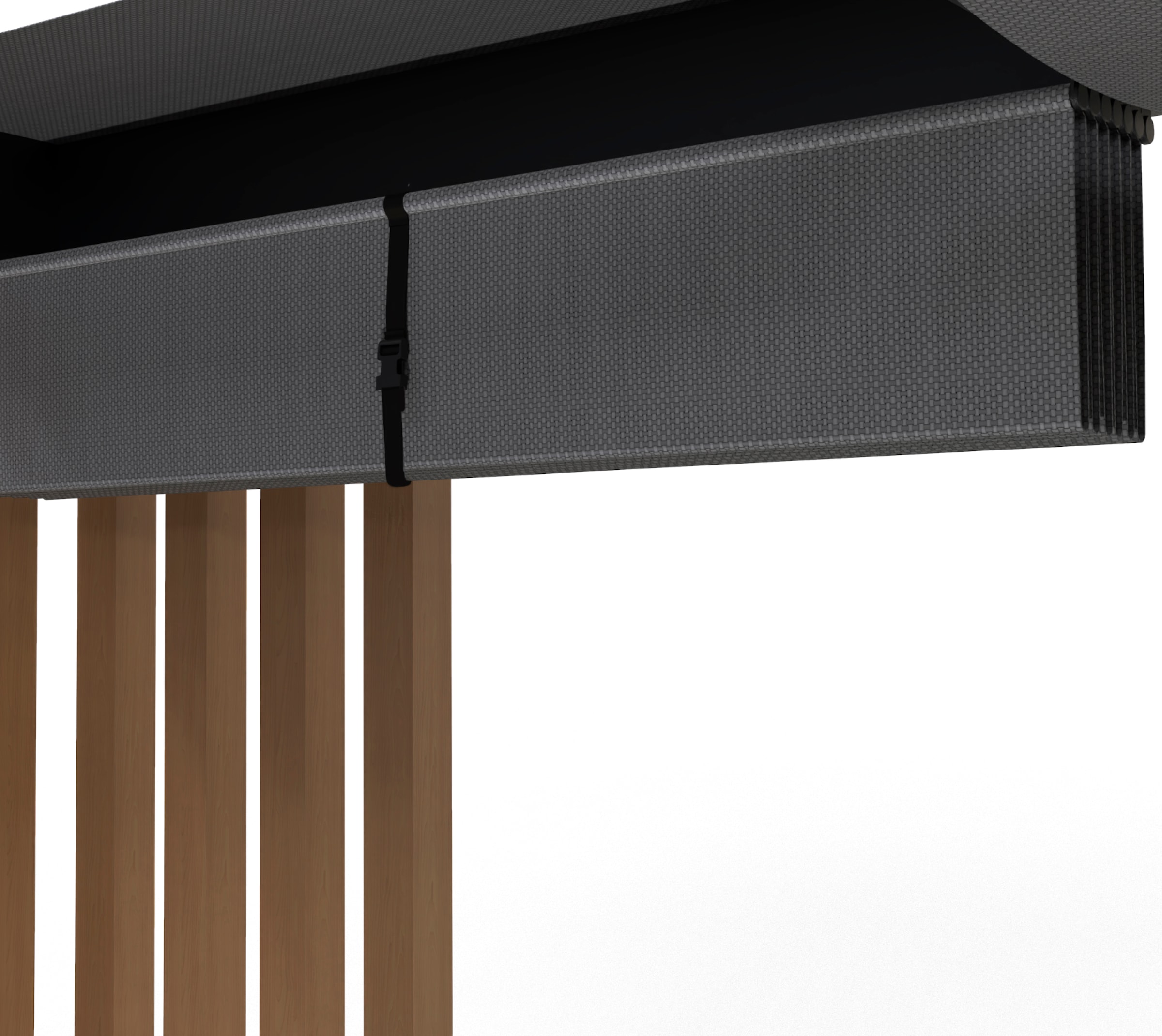 Sojag Pavillon »Lito 1012 mit Sonnensegel Schwarz-Grau« Massive Konstruktion aus Aluminium
