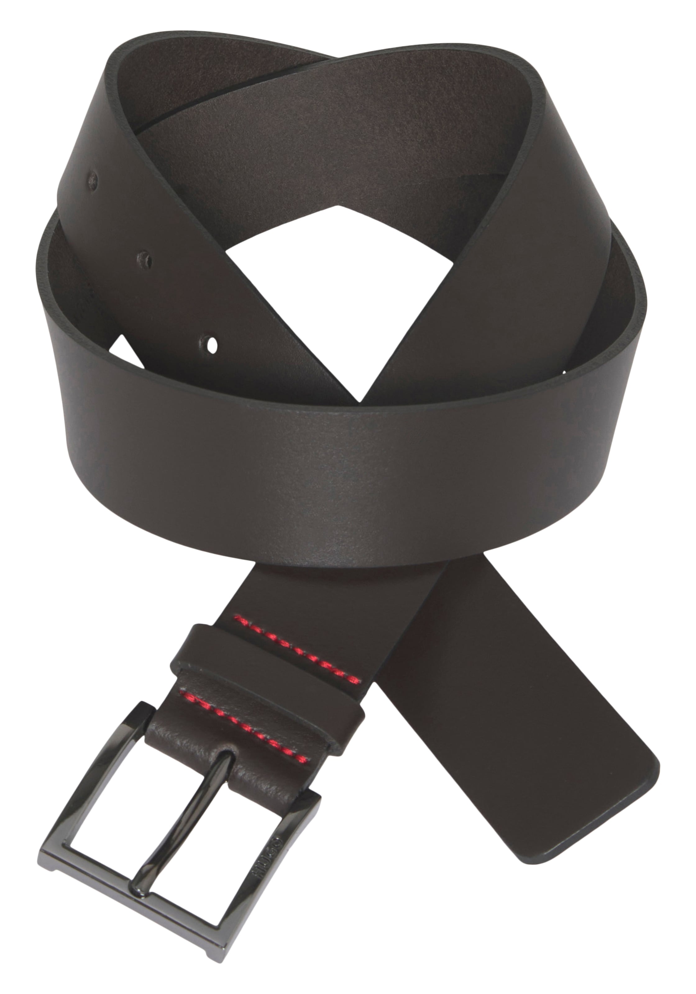 »Geek_Sz35«, Metallschliesse Nähten Ledergürtel mit kontrastfarbenen dezenter OTTO Online im und Shop HUGO