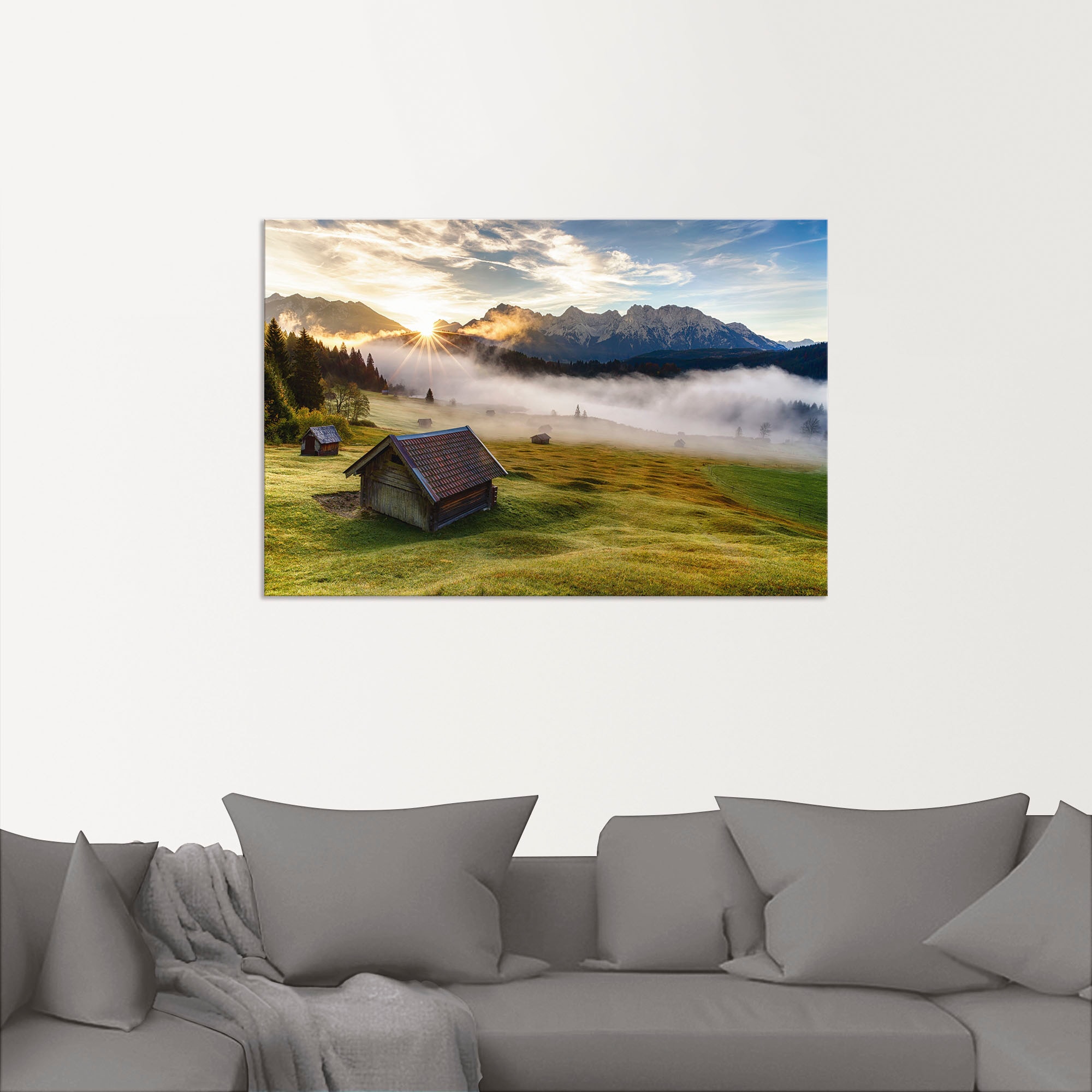 Artland Wandbild »Herbst in Bayern«, Berge & Alpenbilder, (1 St.), als Alubild, Outdoorbild, Leinwandbild, Wandaufkleber, versch. Größen