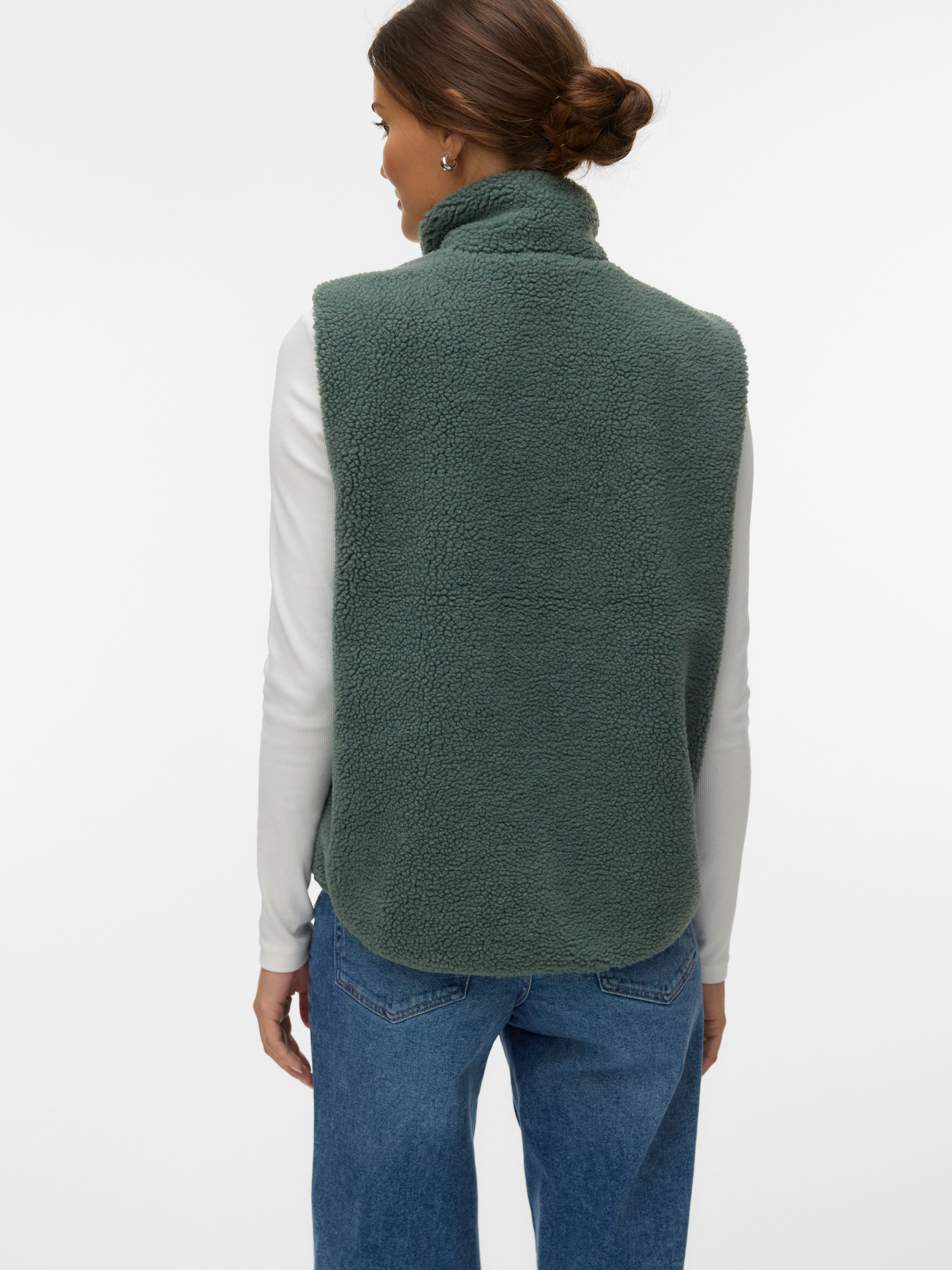 Vero Moda Plüschweste »VMJOSEFINE SL TEDDY ZIP VEST EXP« Kunstfaser