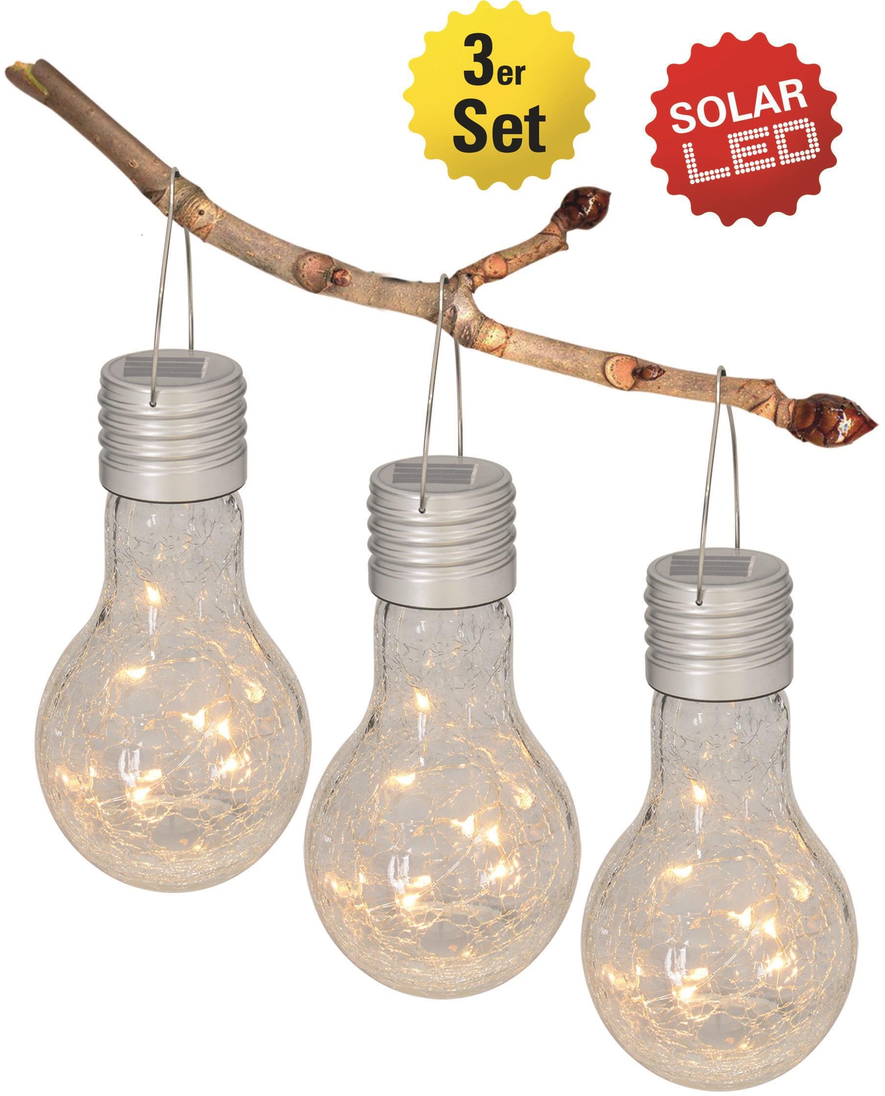 LED Gartenleuchte »Crackle Bulb«, 1 flammig, Leuchtmittel LED-Board | LED fest...