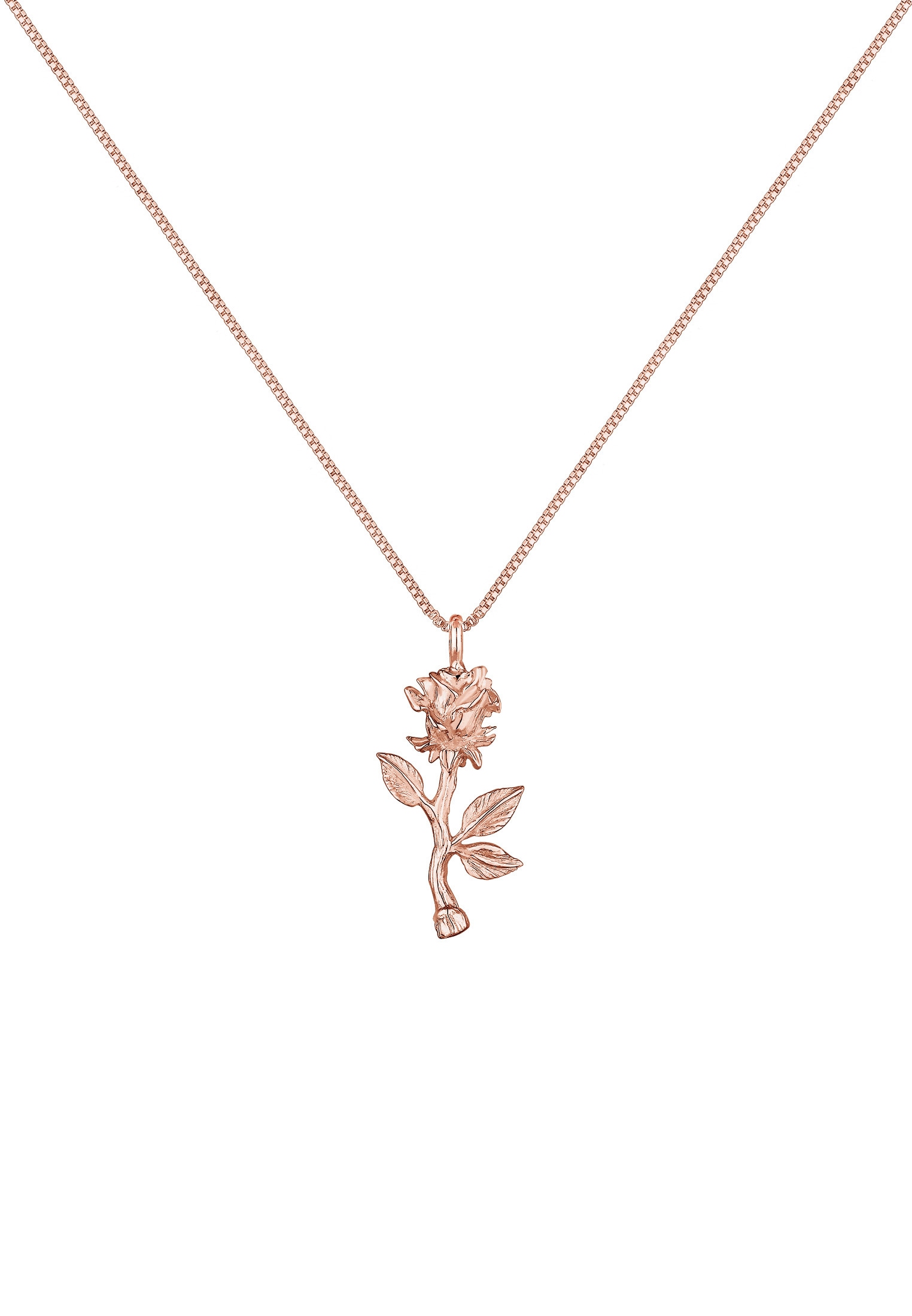 Elli Kette mit Anhänger »Halskette Vintage Anhänger Rose 925 Sterling Silber«