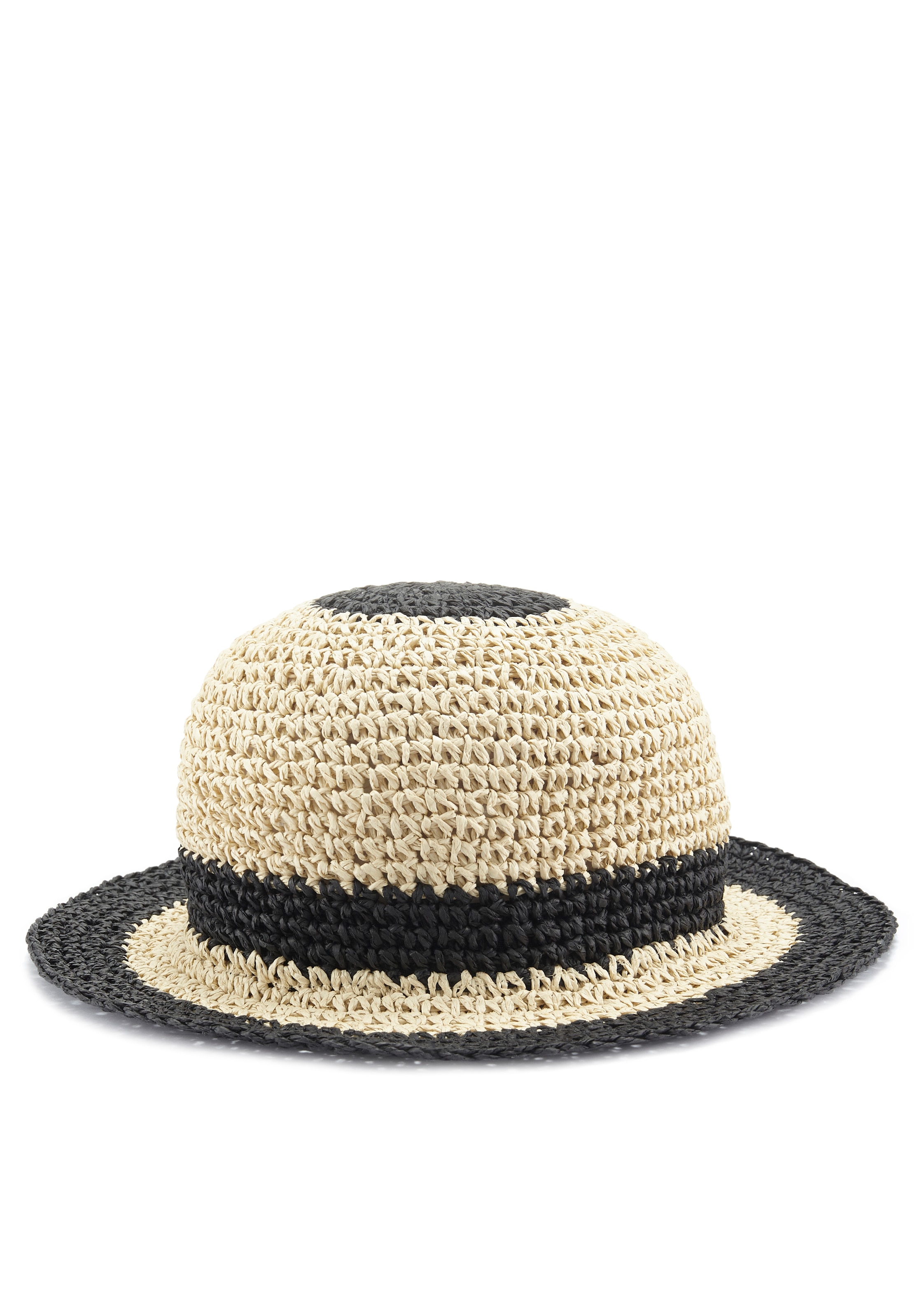 Strohhut, Bucket Hat aus Stroh, Sommerhut, Kopfbedeckung VEGAN