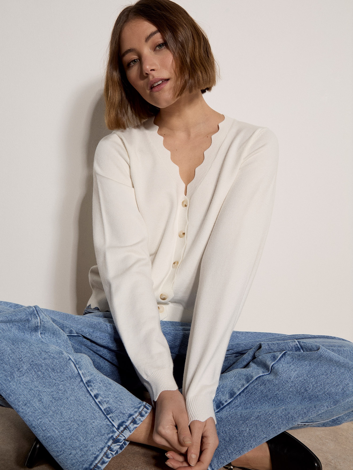 Apricot Strickjacke »Strickjacke« Einfarbig