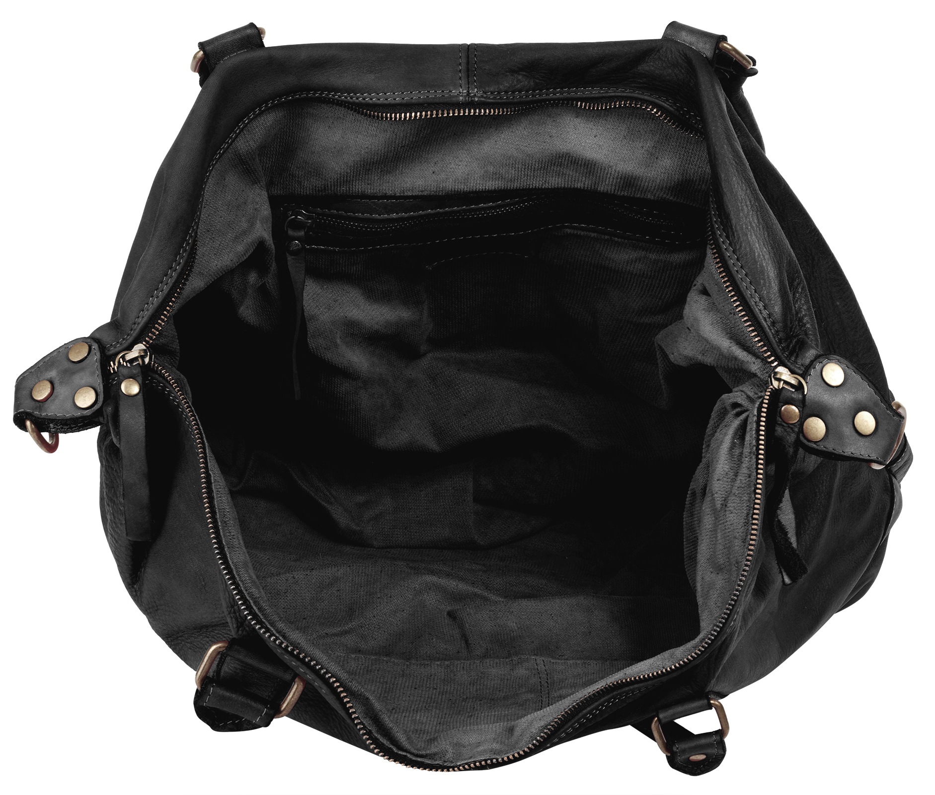 Samantha Look Reisetasche, echt Leder, Made in Italy