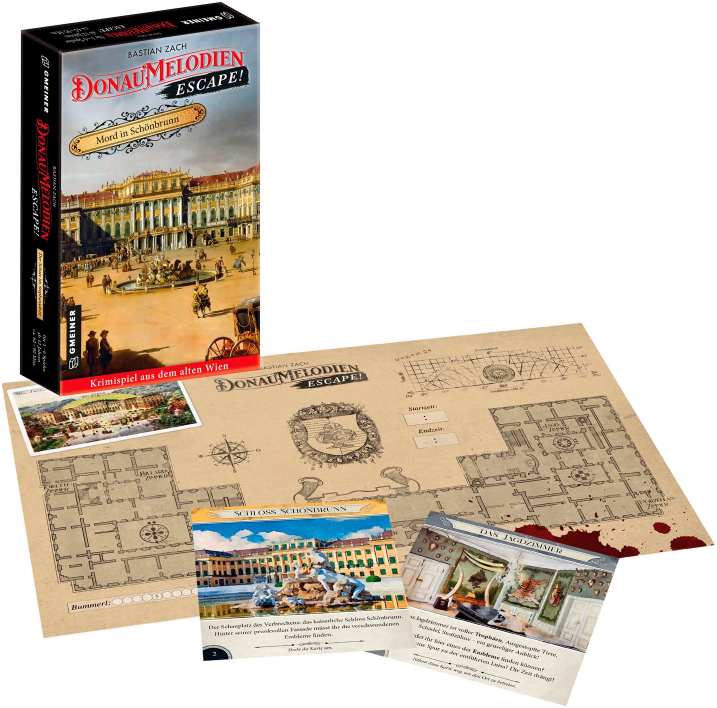 GMEINER Spiel »Donaumelodien Escape - Mord in Schönbrunn«, Made in Germany