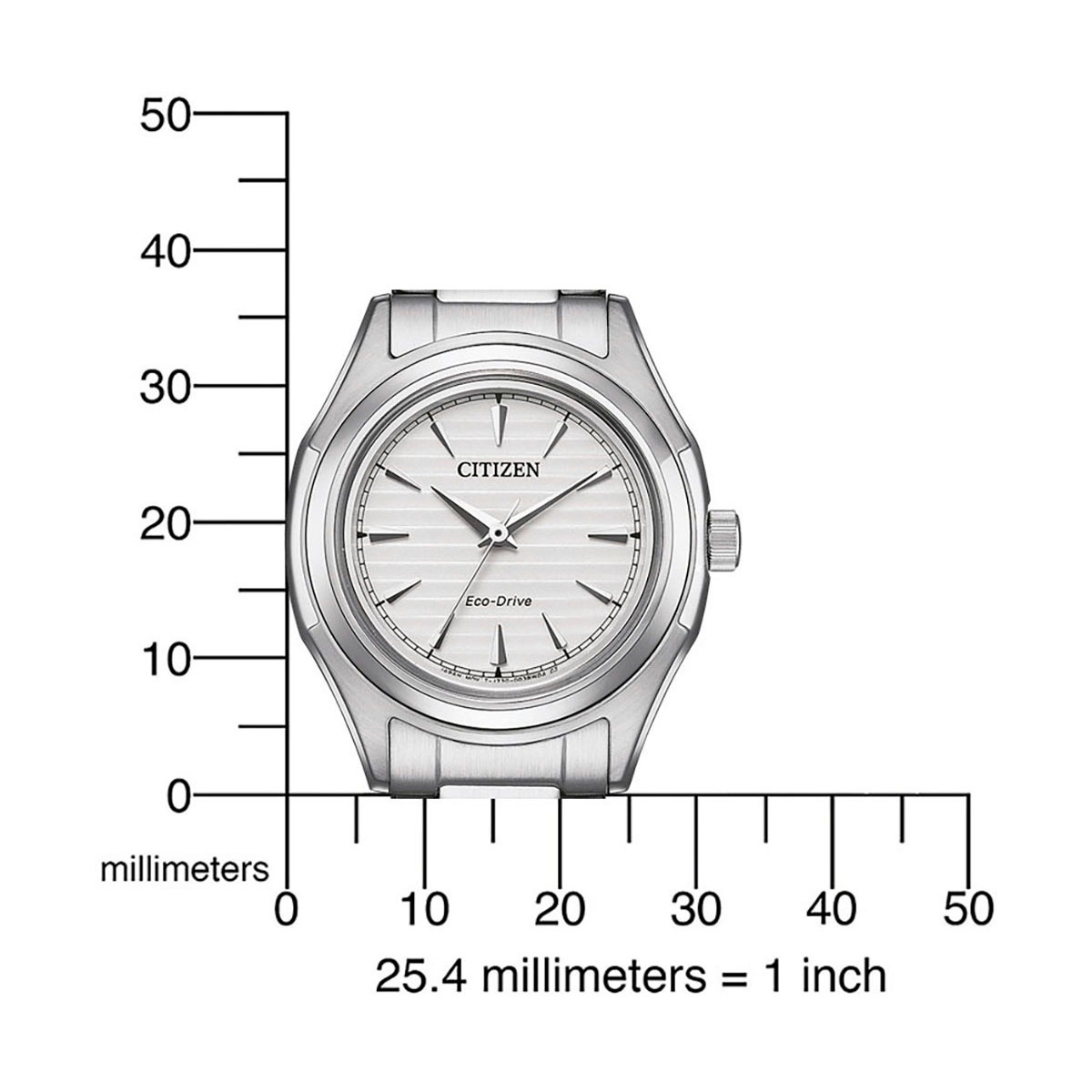 Citizen Solaruhr, Armbanduhr, Damenuhr, Edelstahlarmband, bis 10 bar wasserdicht