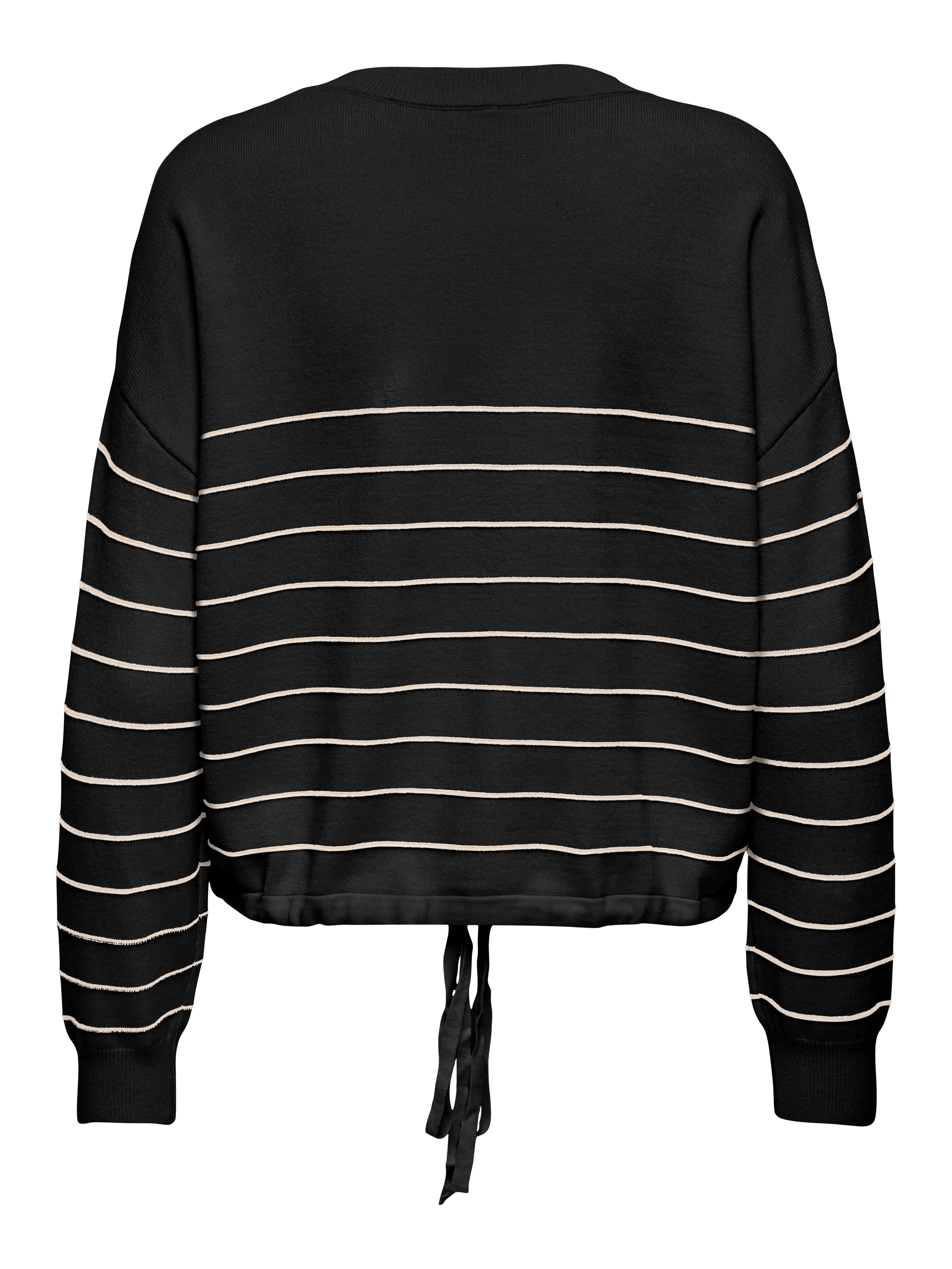 ONLY CARMAKOMA Rundhalspullover »CARSIGNE LS TEXT DETAIL O-NECK KNT«