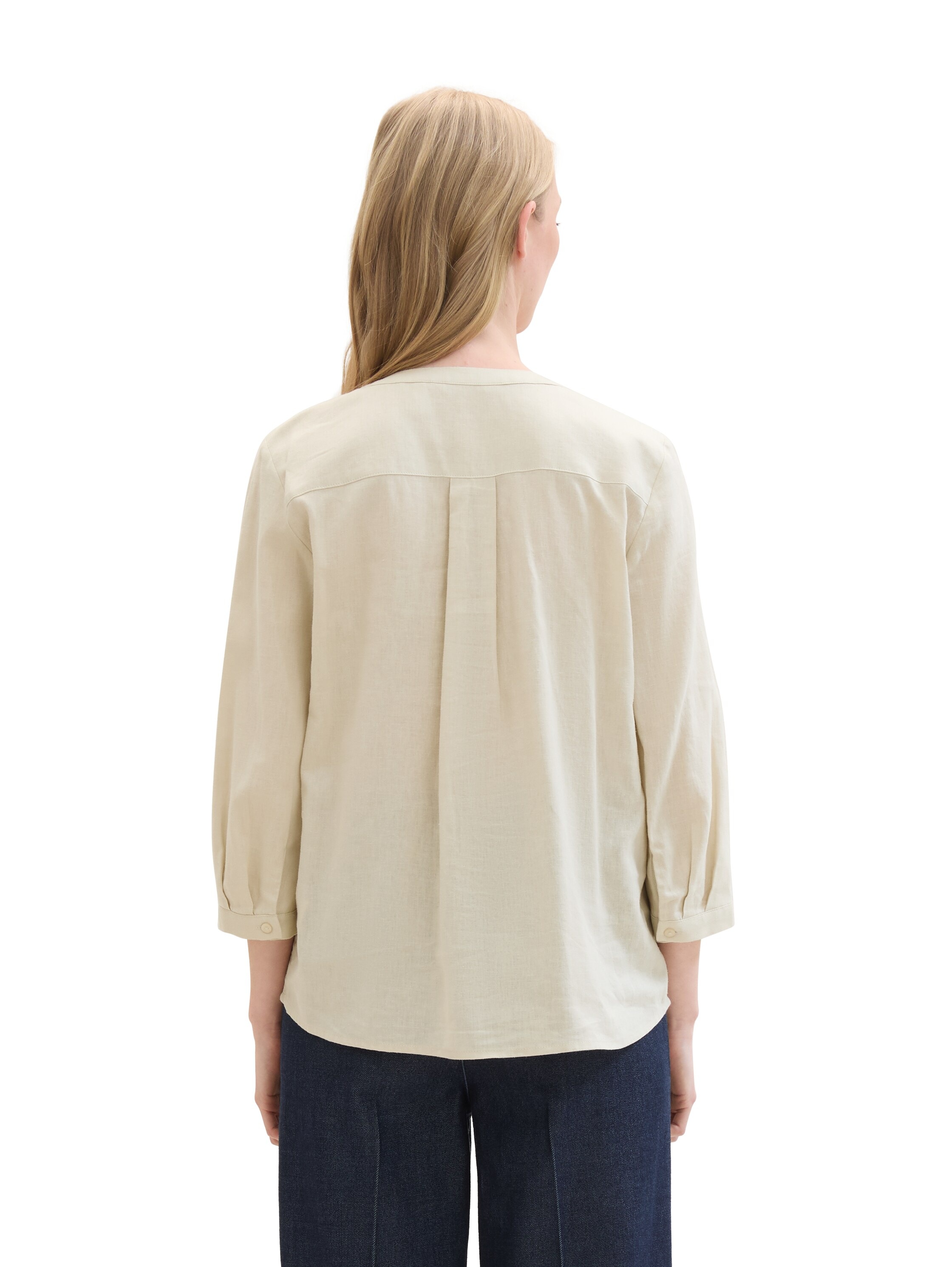 TOM TAILOR Schlupfbluse, mit Leinen