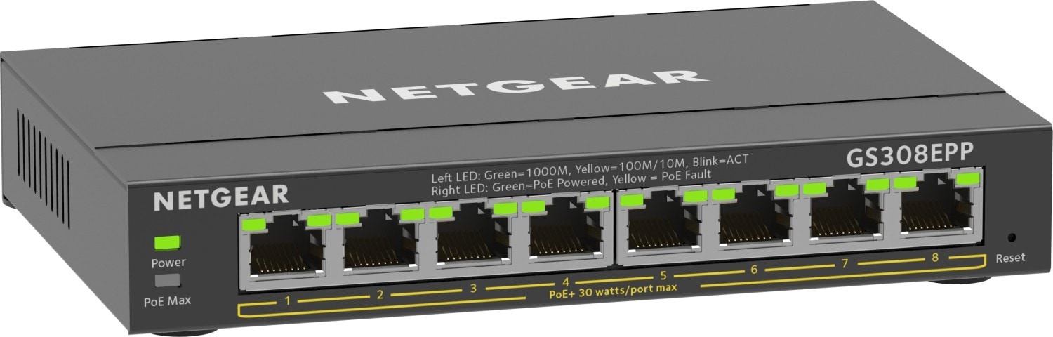 NETGEAR Netzwerk-Switch »8-Port Gigabit Ethernet High-Power PoE+ Plus Switch«
