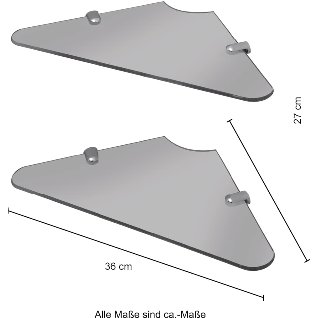 welltime Eckregal »Duschregal«, (Packung, 2 St.)
