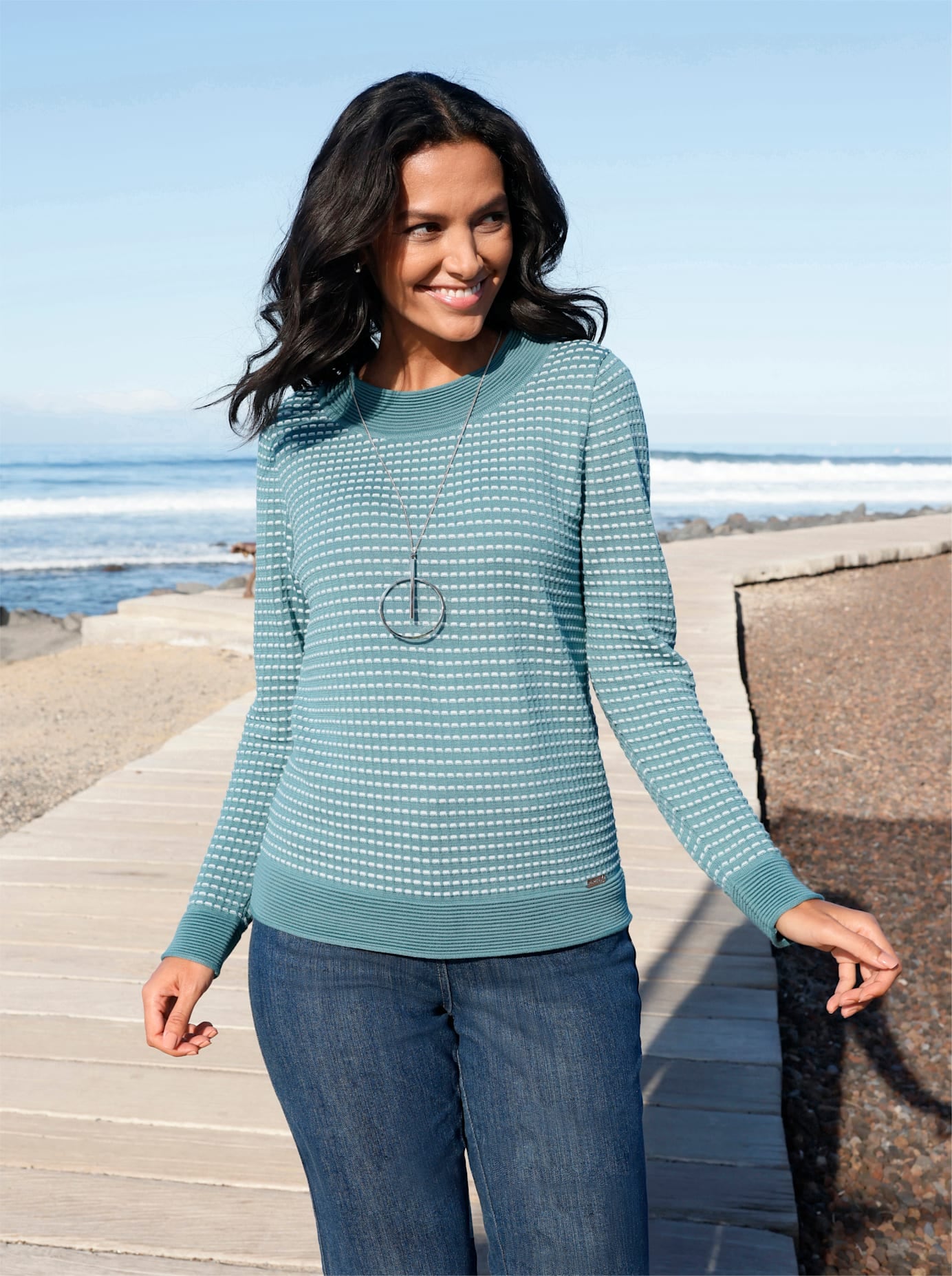 Casual Looks Rundhalspullover »Rundhals-Pullover«