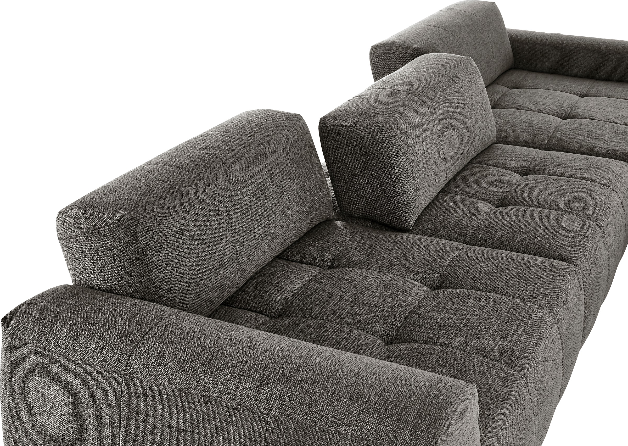 3C Candy Ecksofa »Yoshy mit Komfortfunktionen, modern und bequem, L-Form« Zwei verschiedene Sitztiefen durch verstellbare Rückenlehne