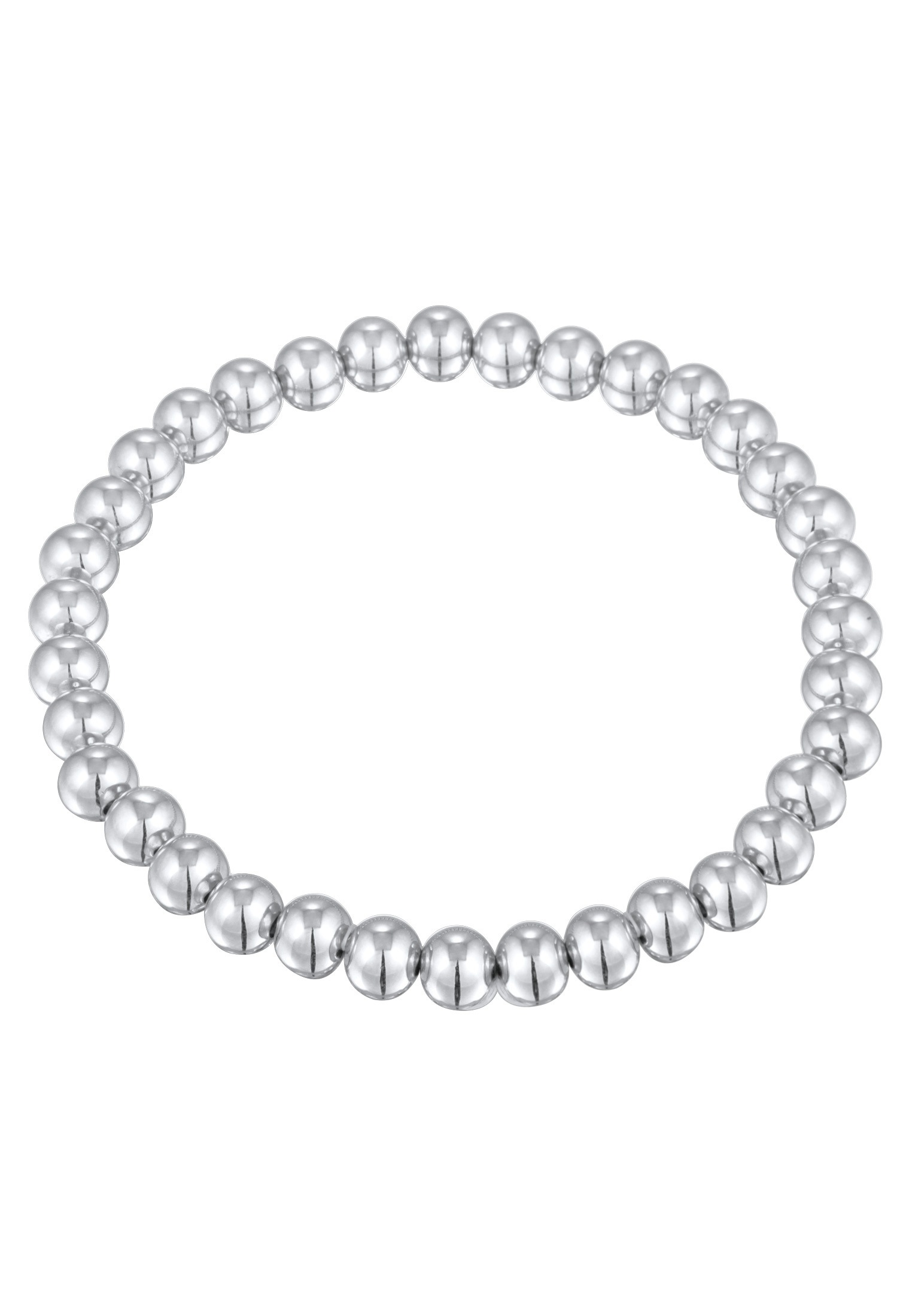 Elli Armketten Set »Armband Kugel Perlen Messing Silberfarben«