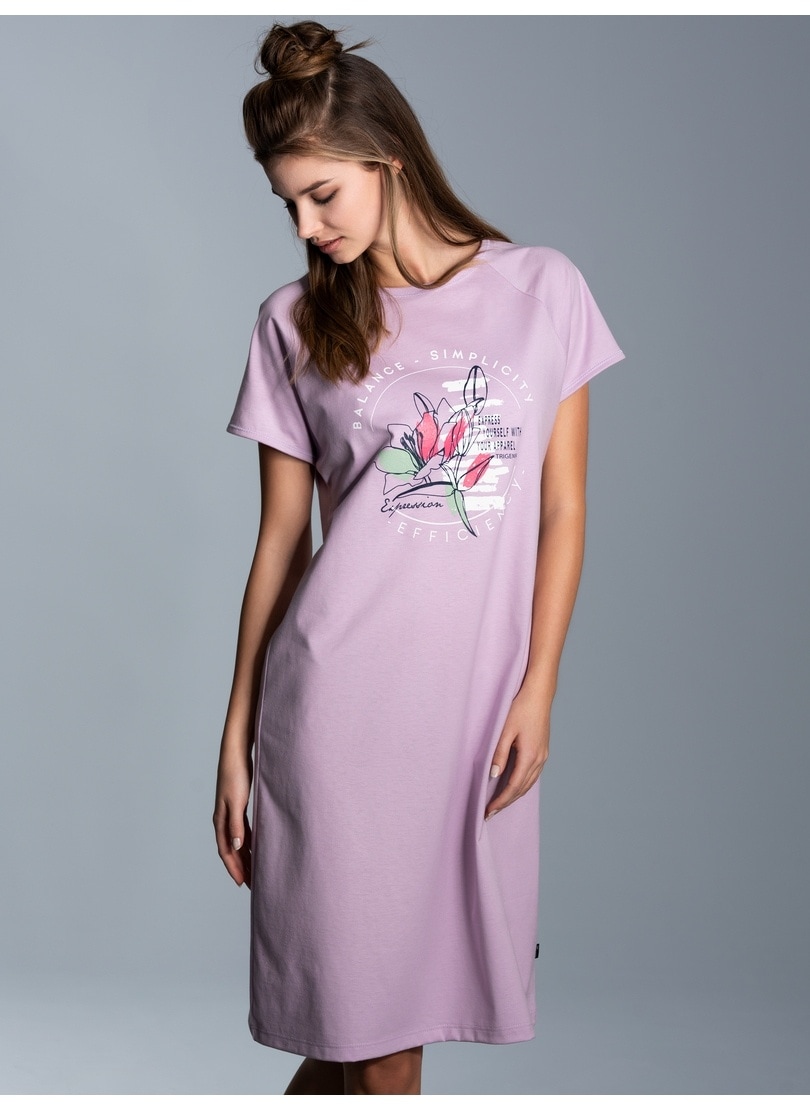 Trigema Nachthemd »TRIGEMA Nachthemd mit floralem Print«, (1 tlg.)
