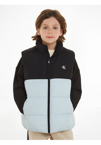 Steppweste »NYLON COLOR BLOCK PUFFER VEST«, für Kinder bis 16 Jahre