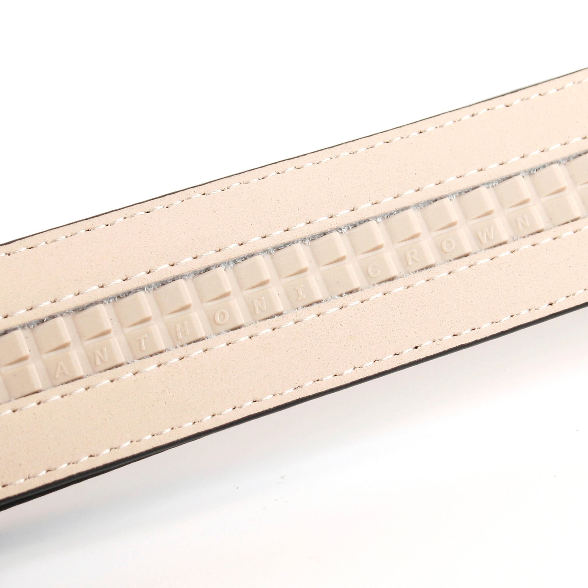 Anthoni Crown Ledergürtel mit Lilie und Ornamenten