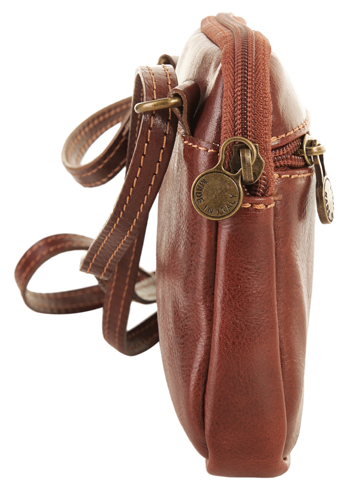 Piké Umhängetasche, echt Leder, Made in Italy