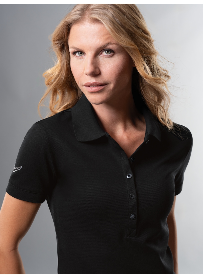 Trigema Poloshirt »TRIGEMA Poloshirt mit Kristallsteinen«, (1 tlg.)