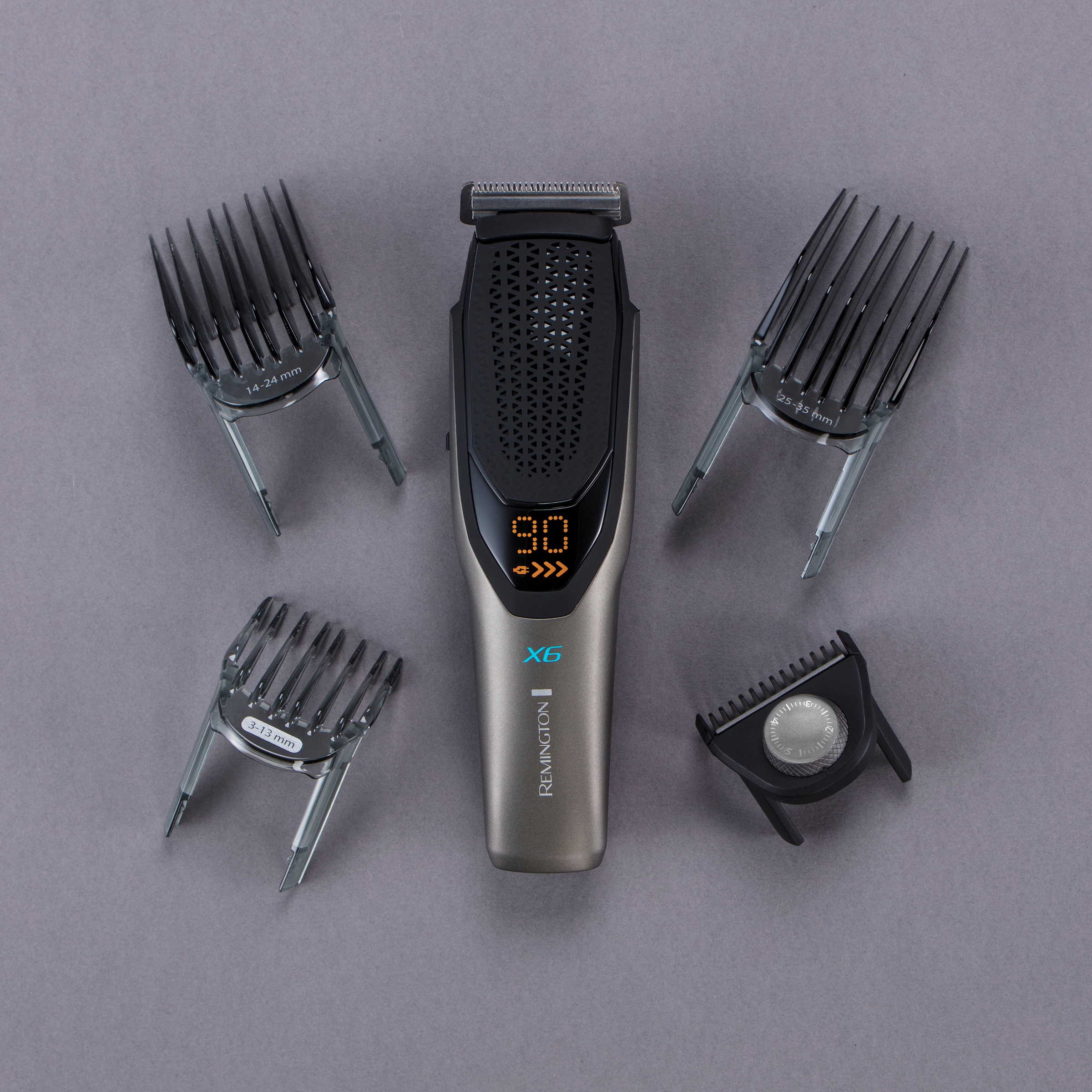 Remington Haarschneider »Power-X Series HC6000«, 4 Aufsätze, Längeneinstellrad und Micro Fade Haar-und Bartkamm, kpl. Abwaschbar