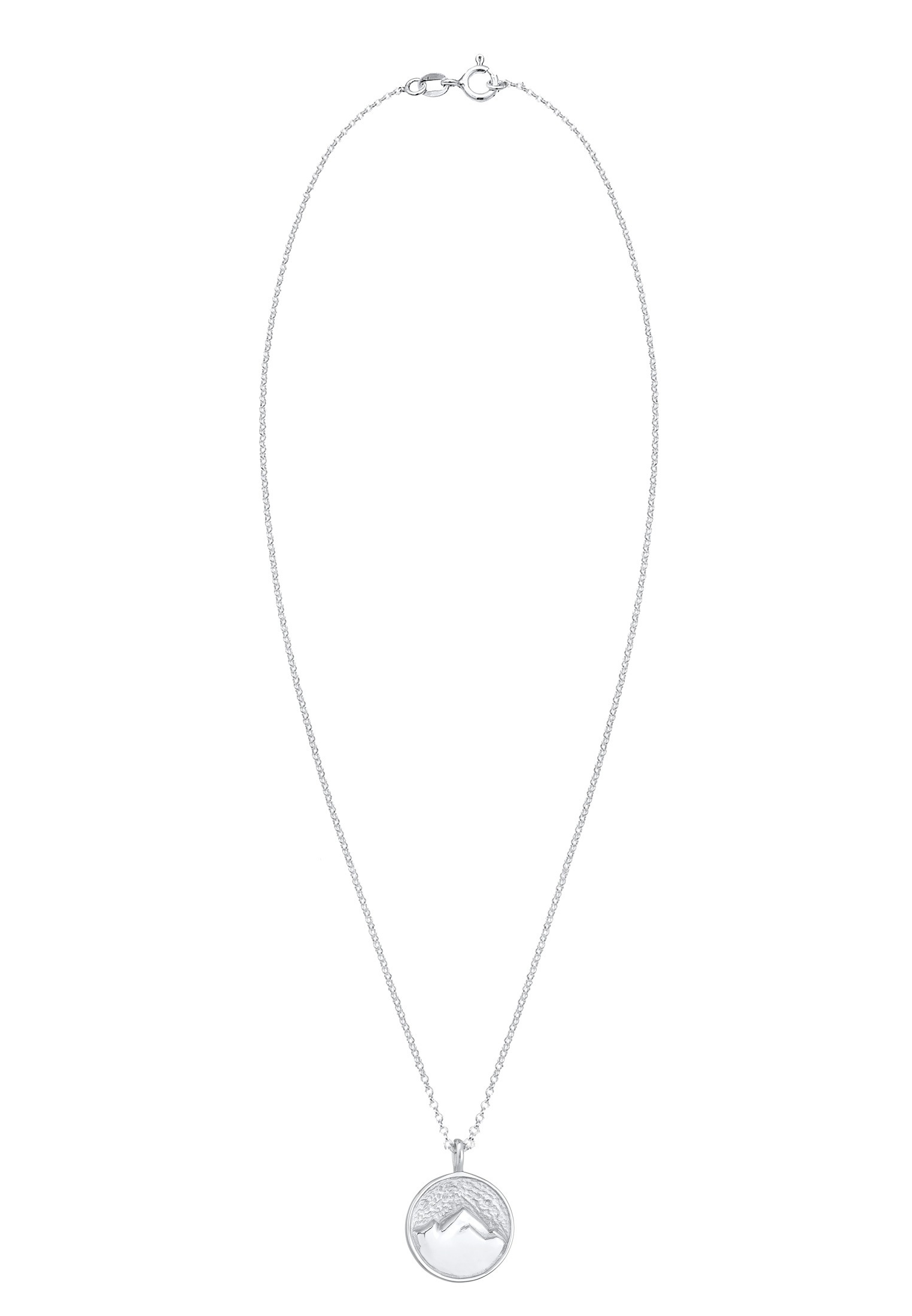 Elli Kette mit Anhänger »Halskette Elli Halskette Münze Berge Alpen Mountain 925 Silber«