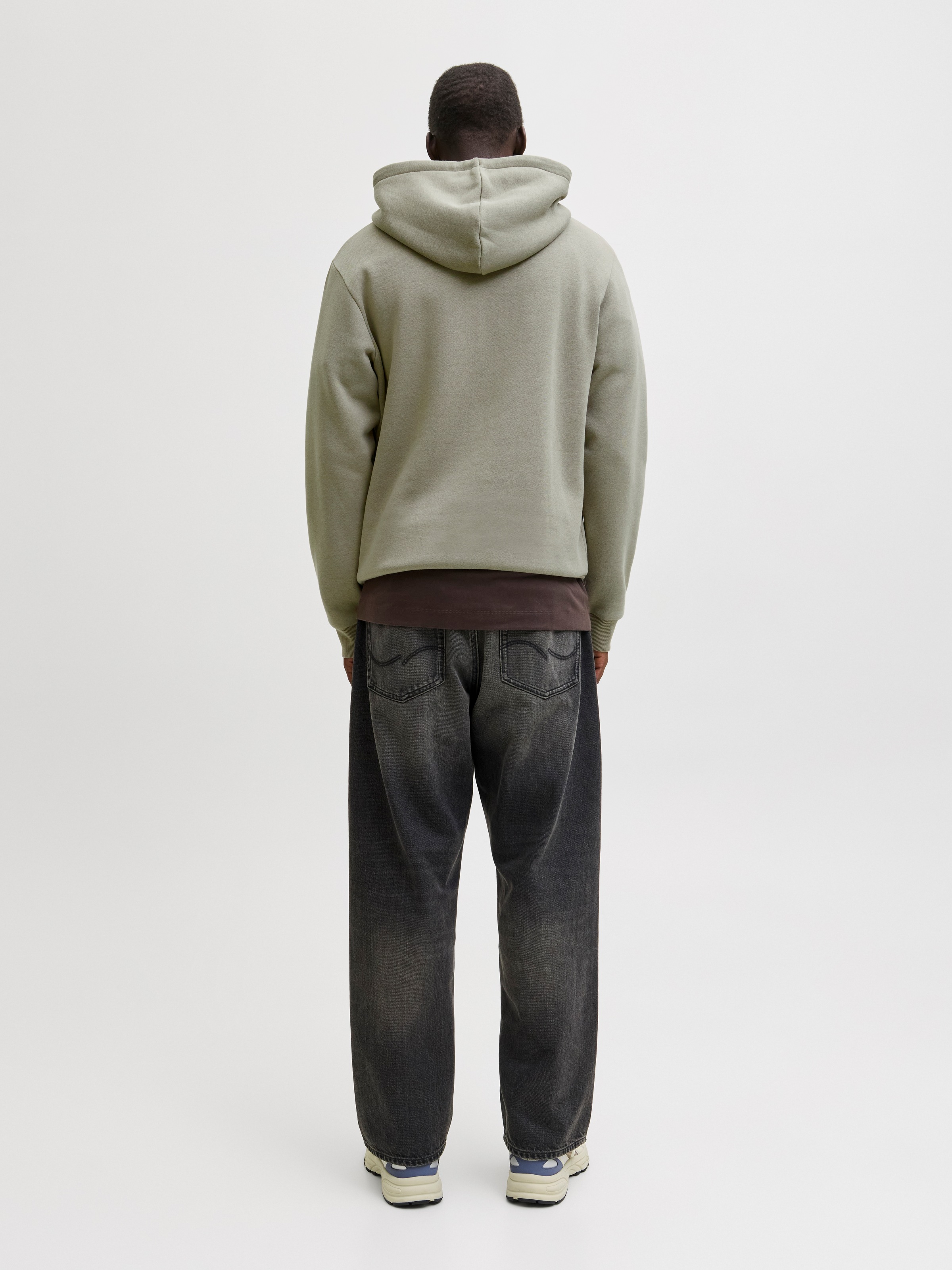 Jack & Jones »JJEBRADLEY SWEAT HOOD NOOS«, Materialmix, relaxed fit
