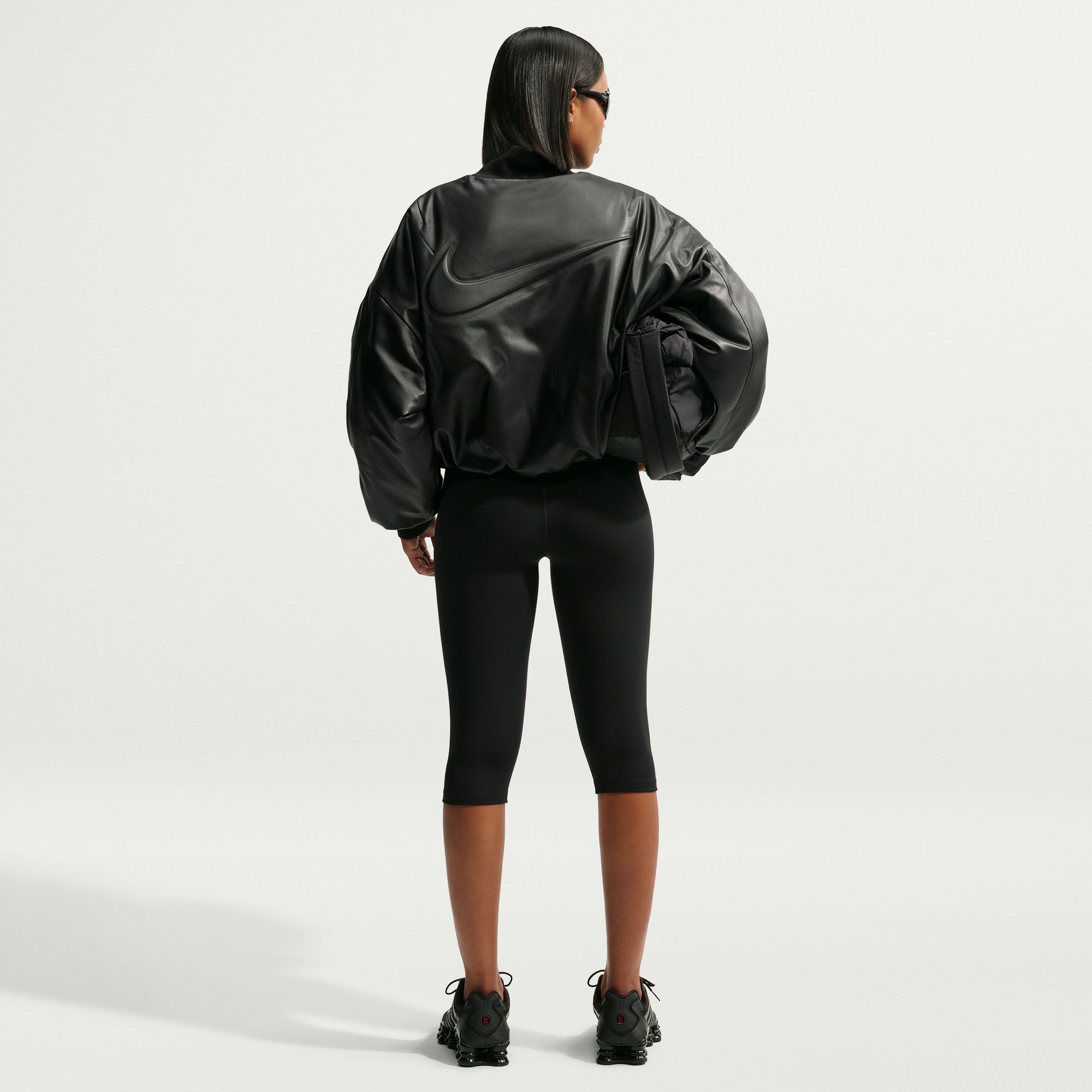 Nike Sportswear Bomberjacke »W NK TF PLEATHER BOMBER JKT« mit markantem Schnitt