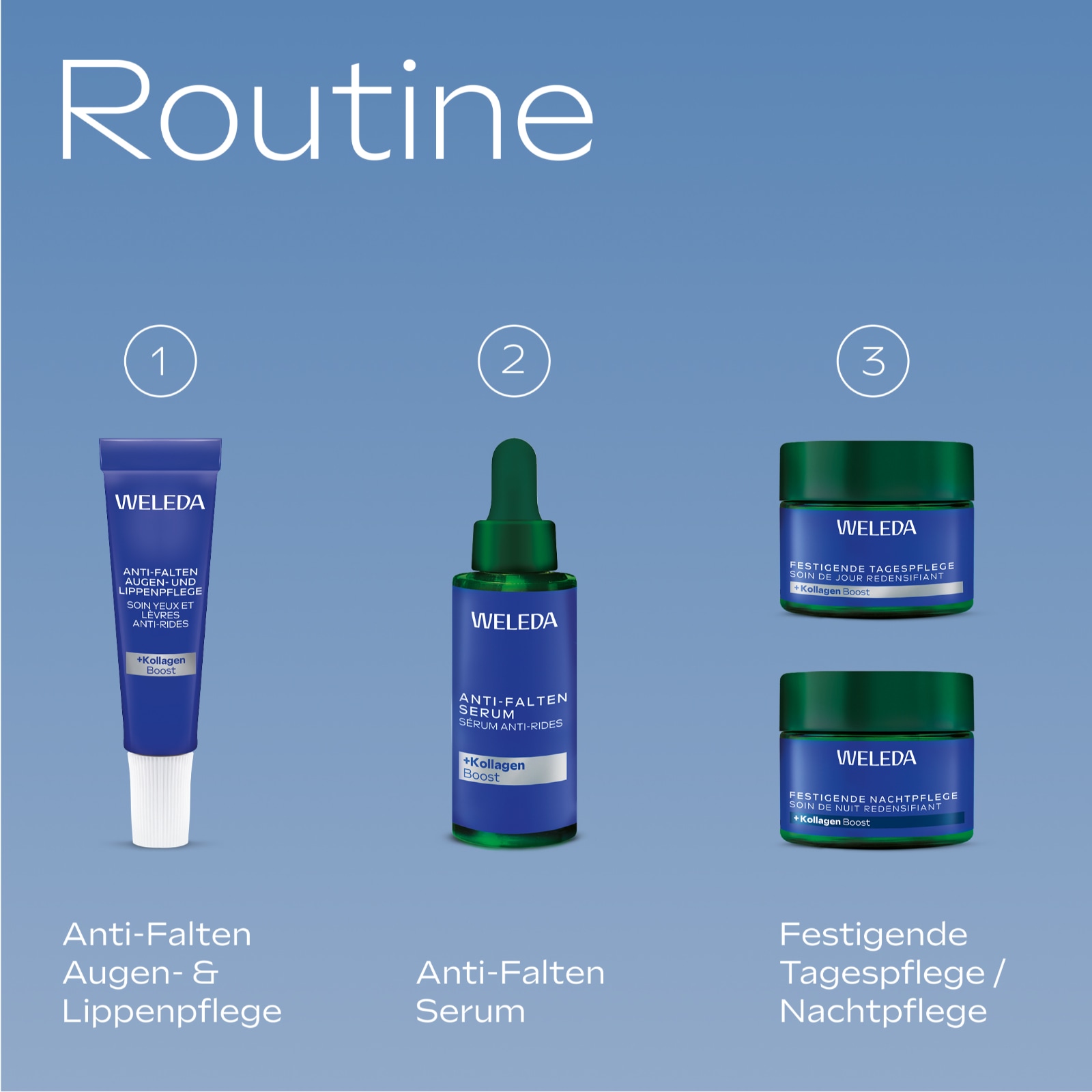 WELEDA Anti-Falten-Serum »Anti-Falten Serum Blauer Enzian & Edelweiss« reduziert tiefe Falten und strafft die Haut sichtbar nach nur 2 Wochen