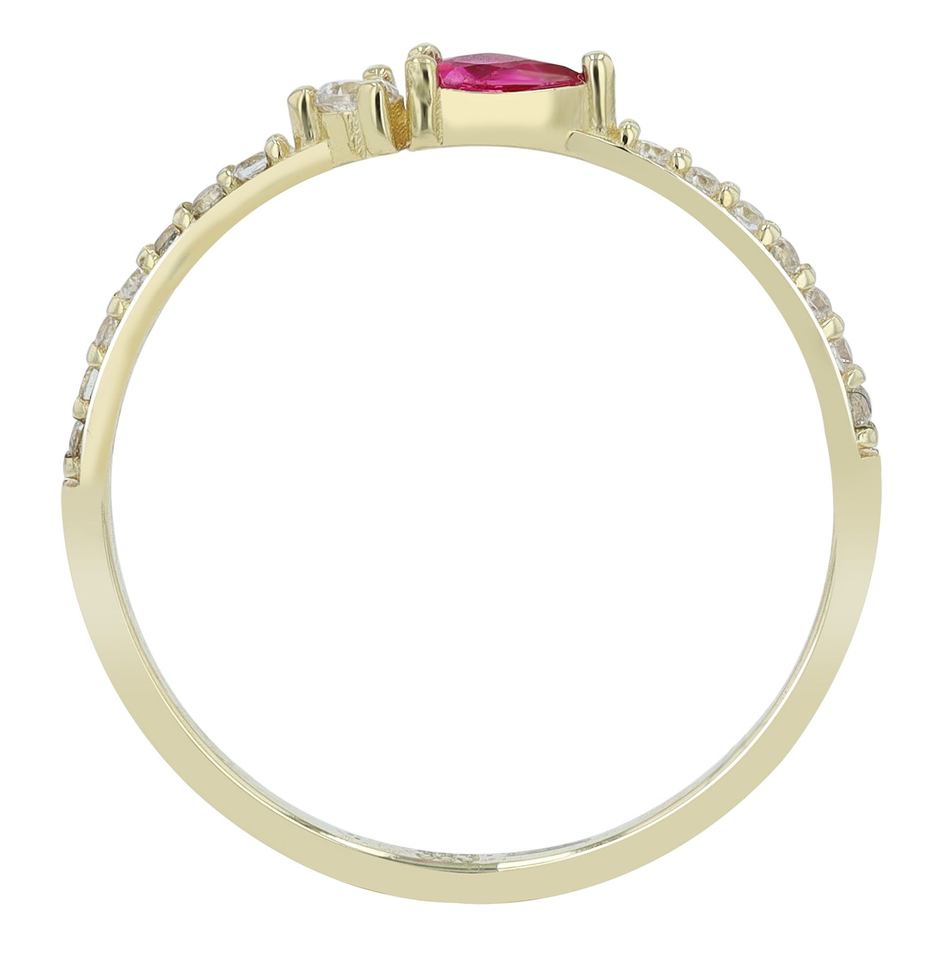 Adelia´s Fingerring »Damen Ring aus 333 Gold mit Zirkonia«