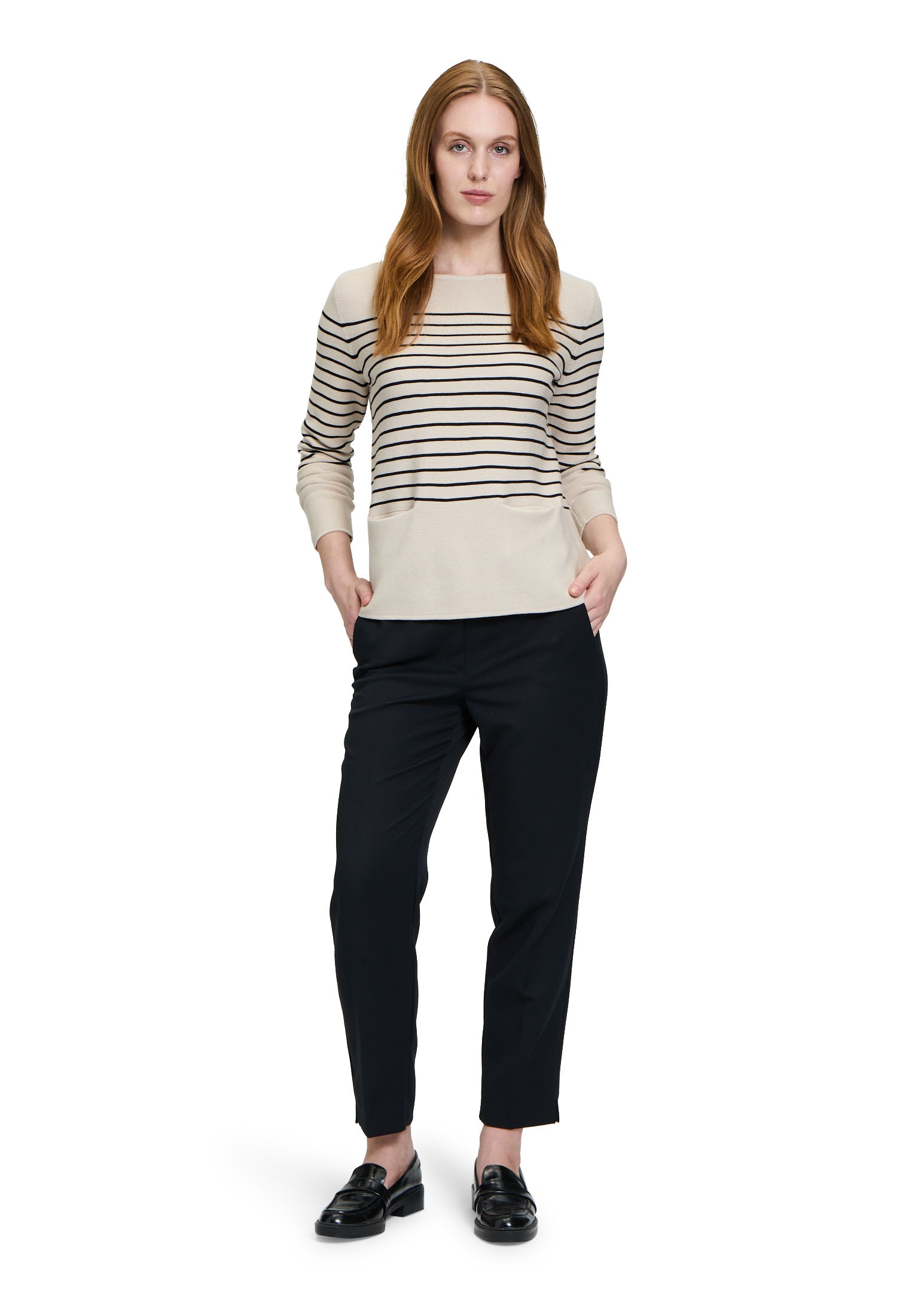 Betty Barclay Rundhalspullover »Feinstrickpullover mit Eingrifftaschen«