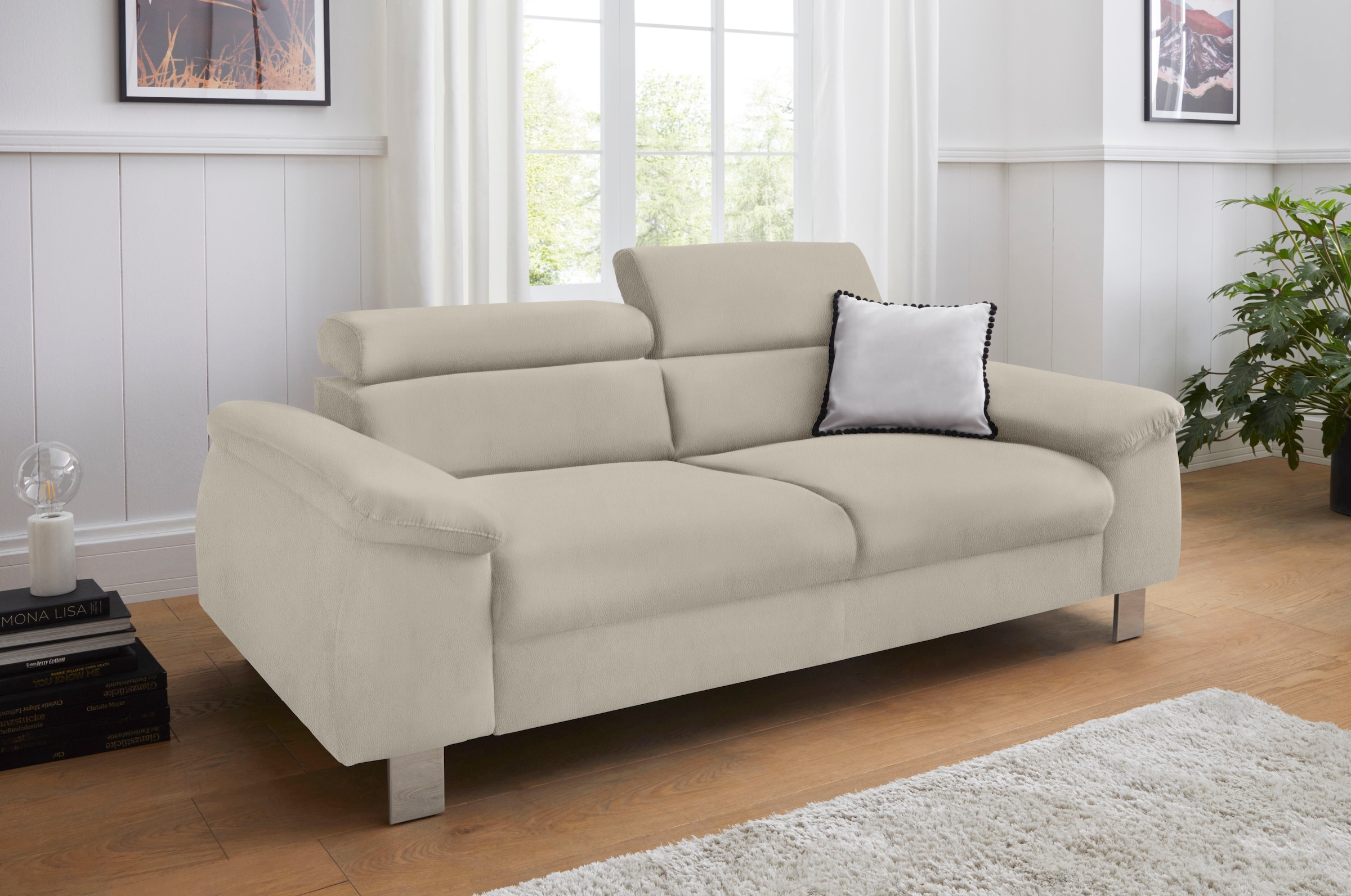 COTTA 3-Sitzer »Komaris, B: 193 cm« mit Kopfteilverstellung