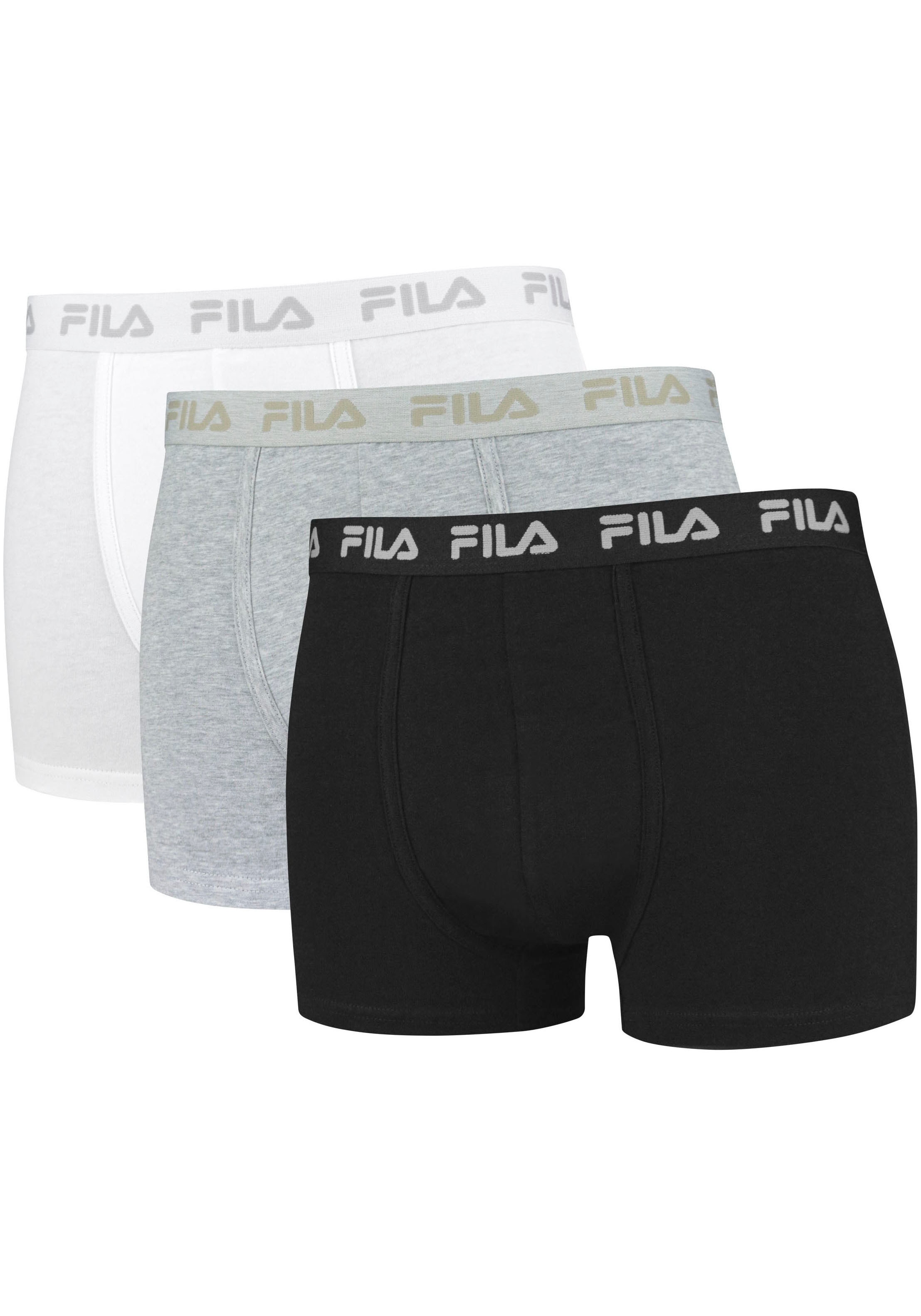 Fila Boxershorts, (Packung, 3 St.), FILA Schriftzug