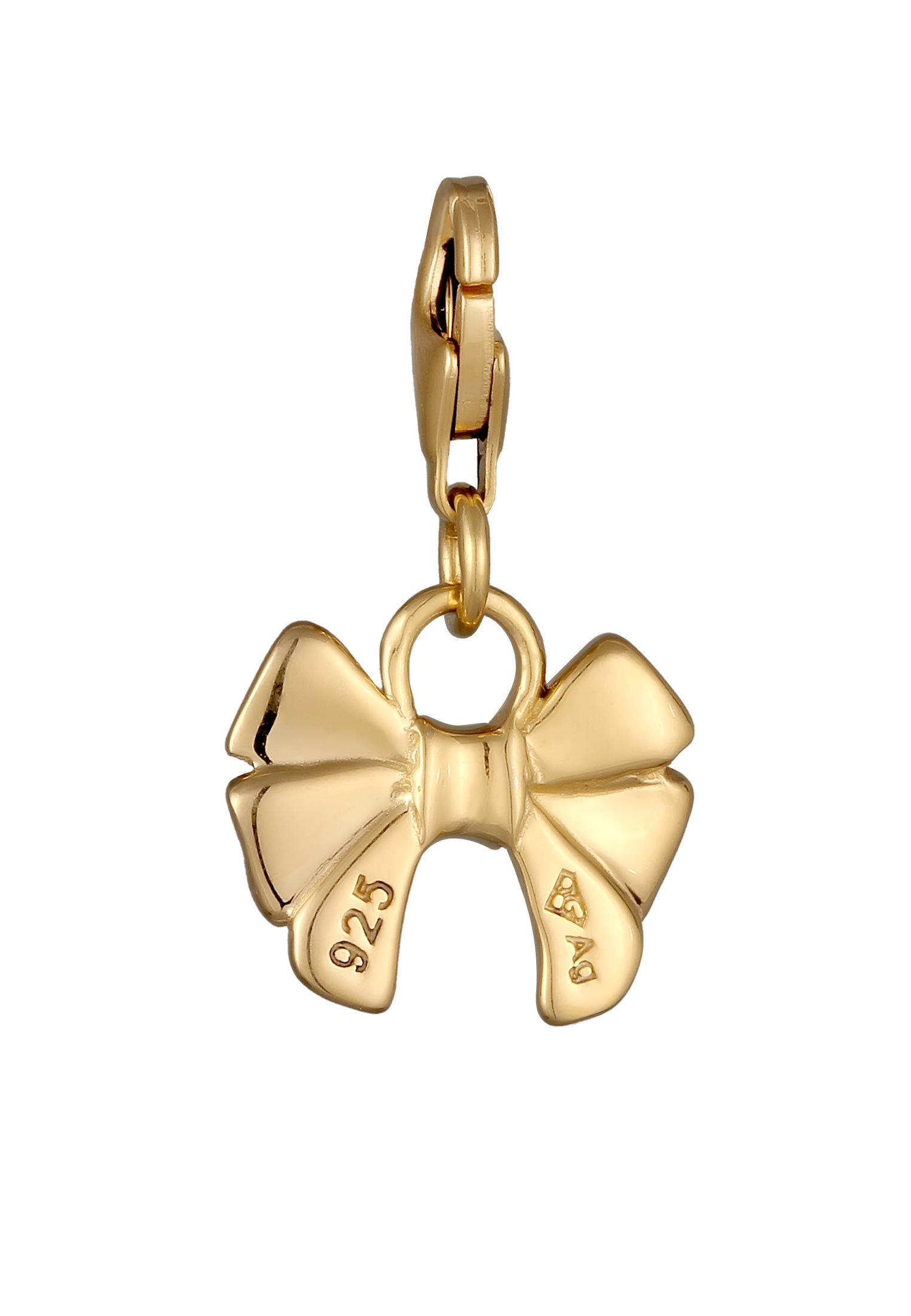 Elli Charm-Einhänger »Charm Schleife Romantik Glänzend 925 Sterling Silber«