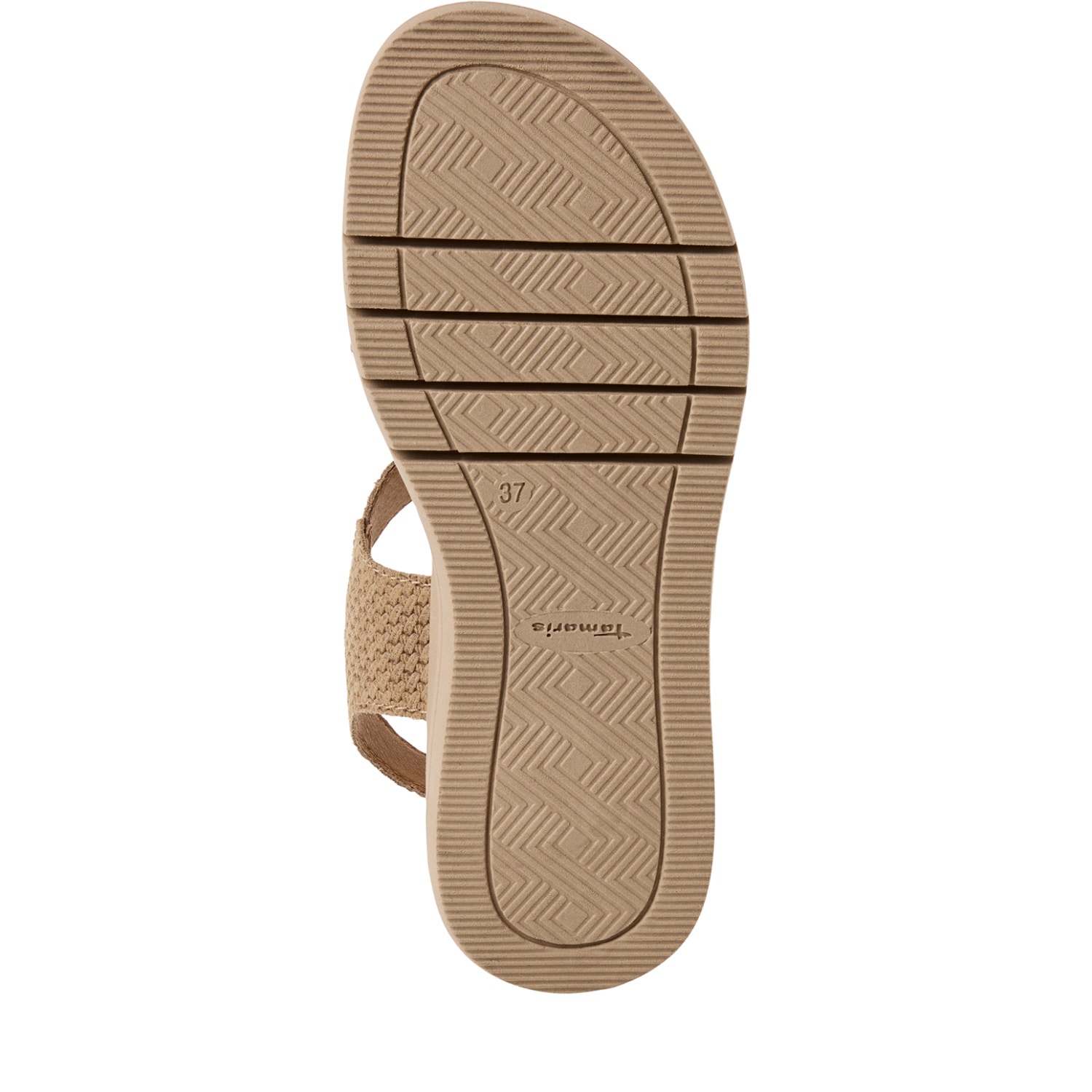 Tamaris Sandalette  Plateau, Riemchensandale, Sommerschuh mit Logoschriftzug