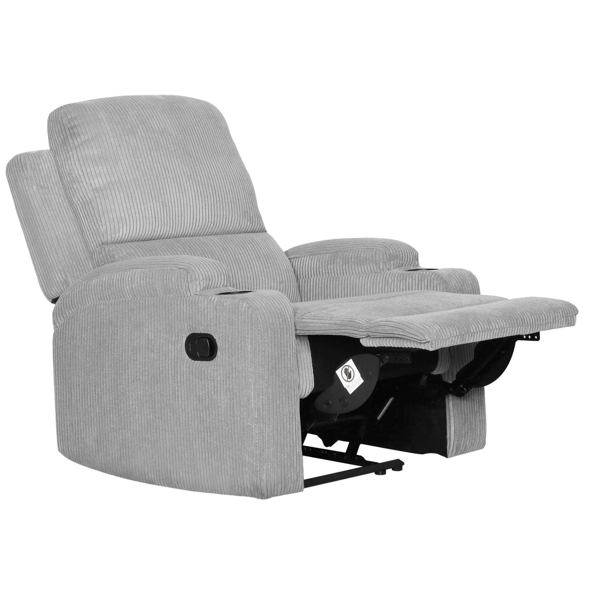 OTTO home Relaxsessel »NAPORI Cord, Kinosessel, Multimedia-Sessel« TV-Sessel mit manueller u elektrischer Relaxfunktion u. Getränkehalter