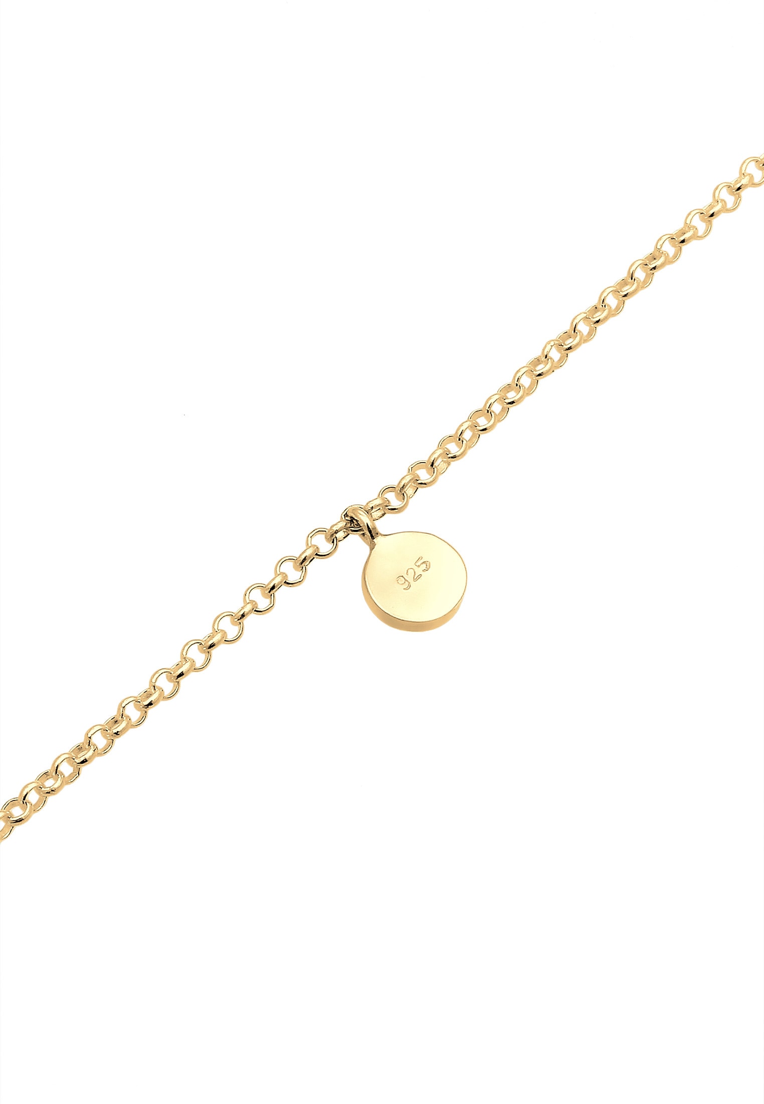 Elli Fußkette »Fußschmuck Fußkette mit Plättchen Sommer 925er Silber«