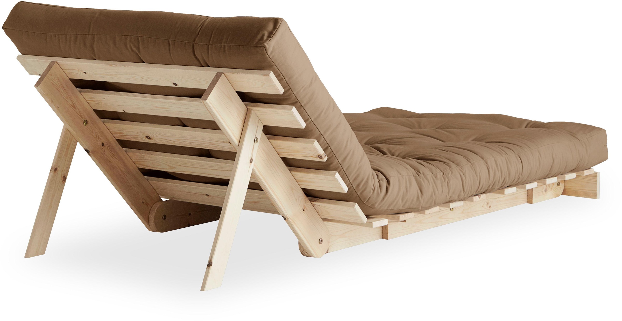 Karup Design Daybett »Daybett Roots Schlafsofa – Gästebett & Sofa aus FSC®-Kiefer«, Inkl. Futonmatratze, in mehreren Größen & Farben erhältlich