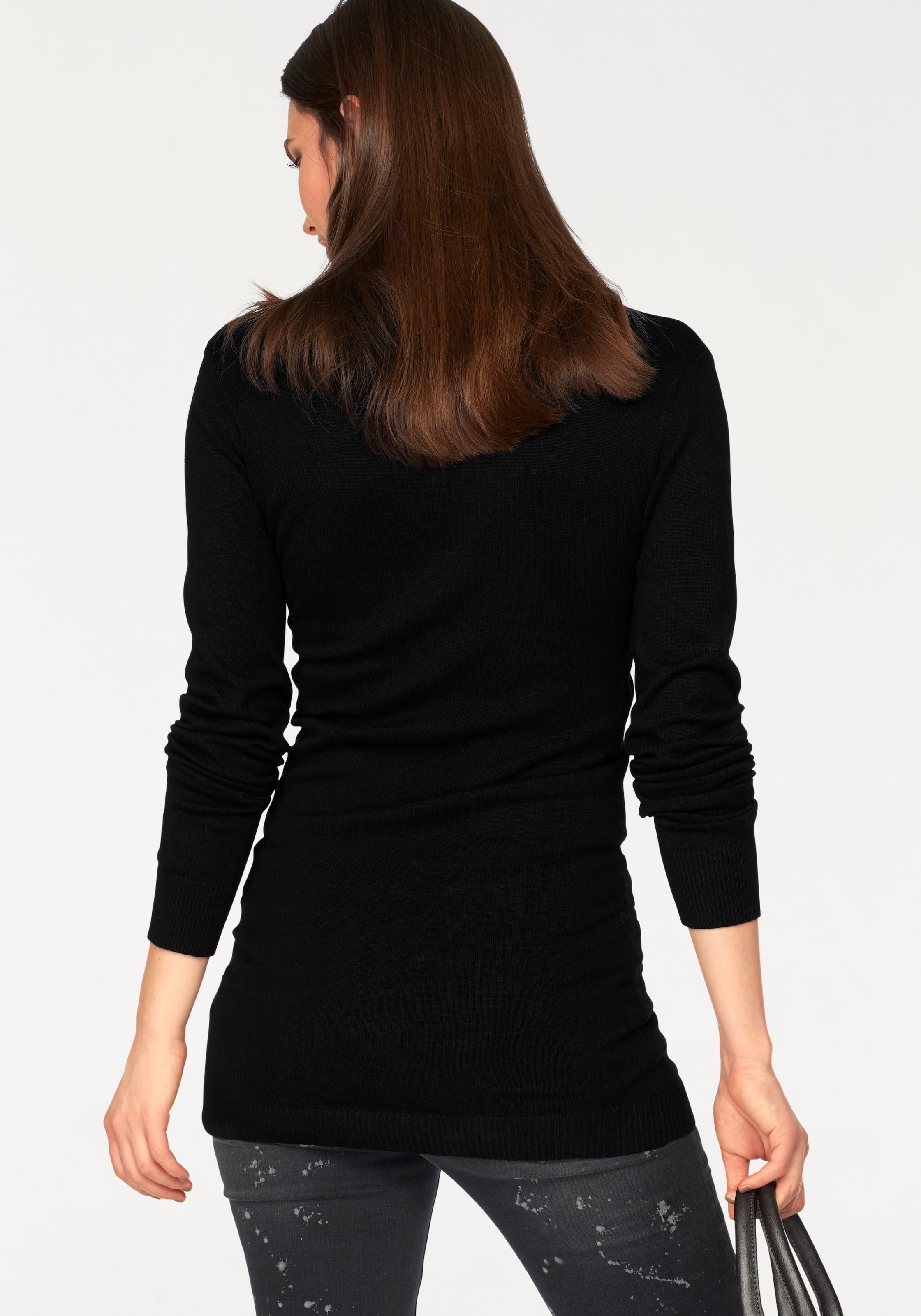 Laura Scott Rollkragenpullover, extra langer Schnitt