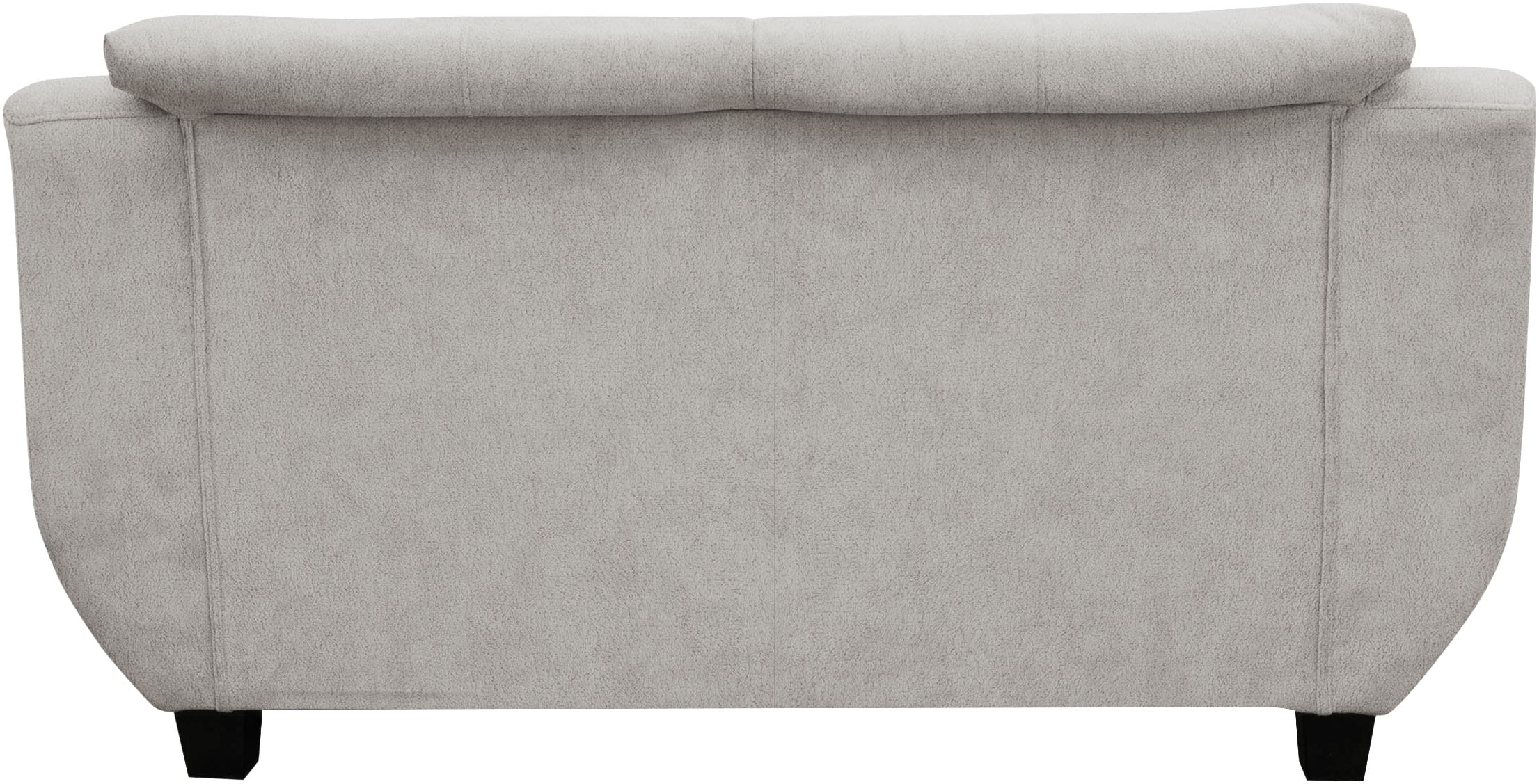 OTTO home 2-Sitzer »Silkeborg 161 cm, formschönes Sofa mit dunklen Füßen« aus pflegeleichtem, weichem Luxus-Microfaser