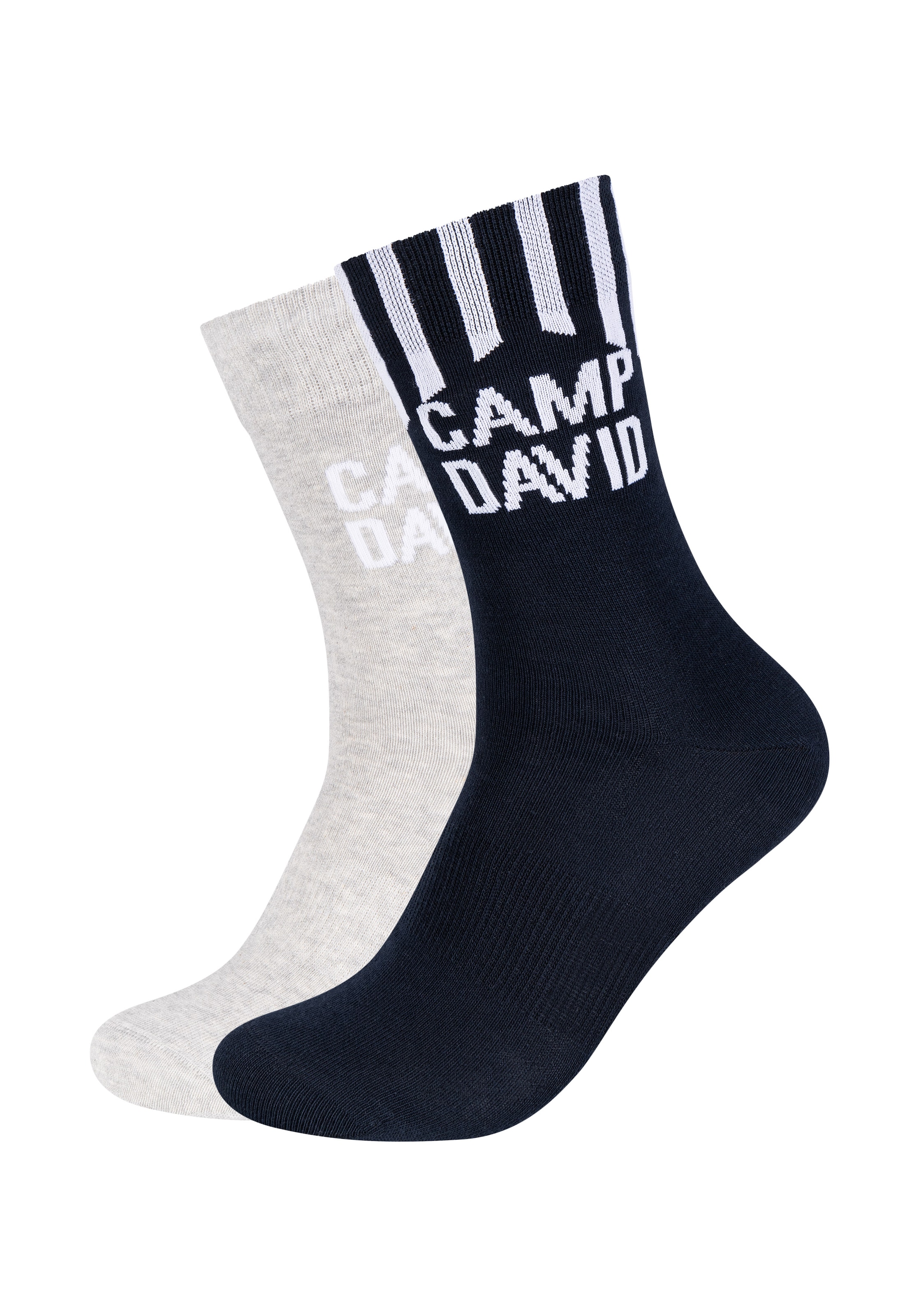 CAMP DAVID Socken »casual«, (4 Paar), mit elastischem Bund