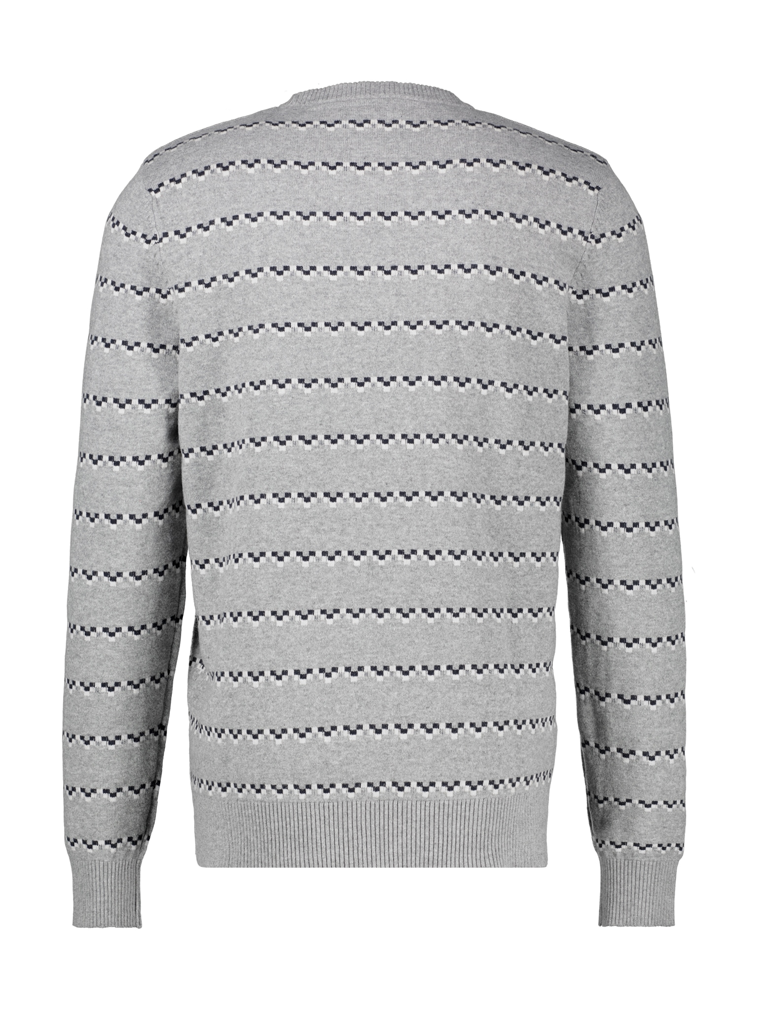 LERROS Strickpullover Langarmpullover mit Jacquard-Streifen