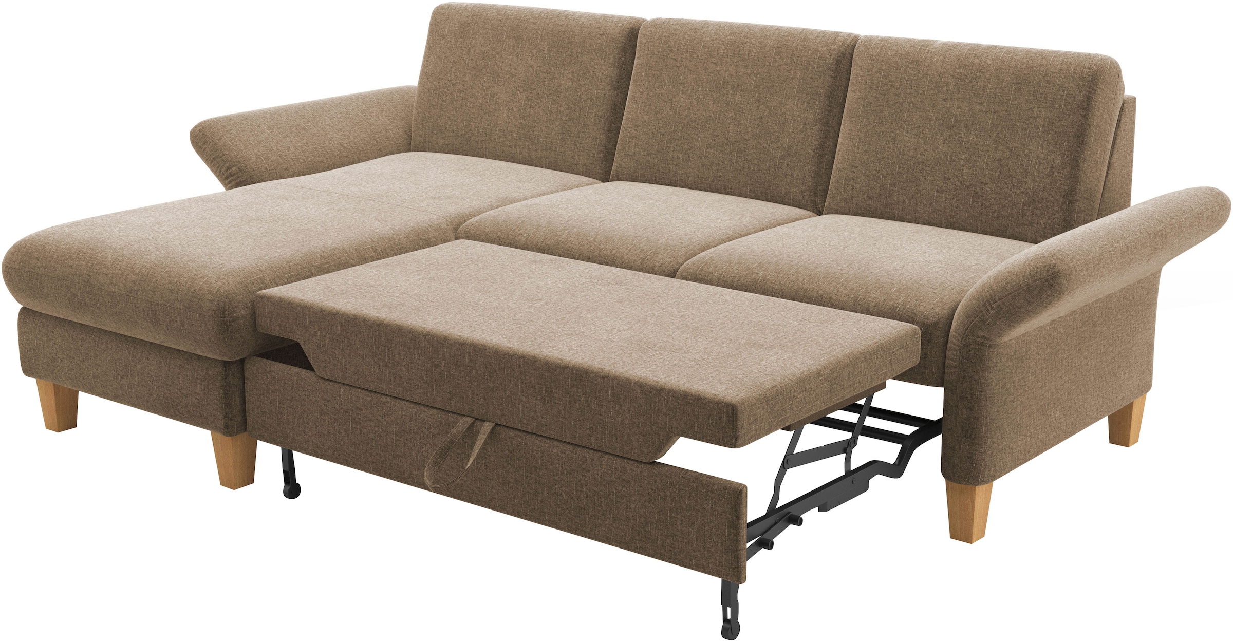 Home affaire Ecksofa »Rochelle«, wahlweise mit Armteilverstellung, Bettfunktion und Bettkasten