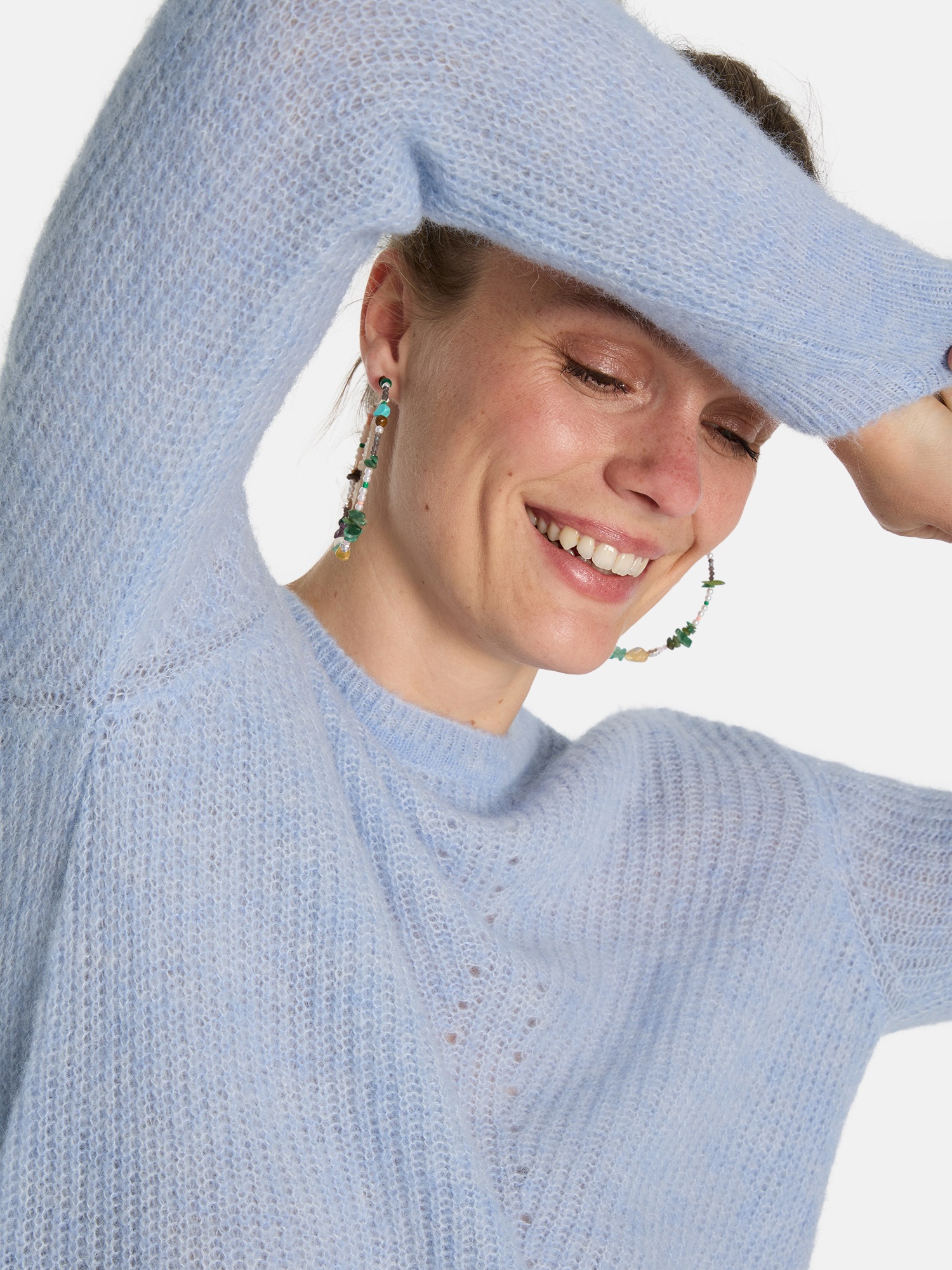 Lieblingsstück Strickpullover »Babro«, Rundhals mit Alpakawolle