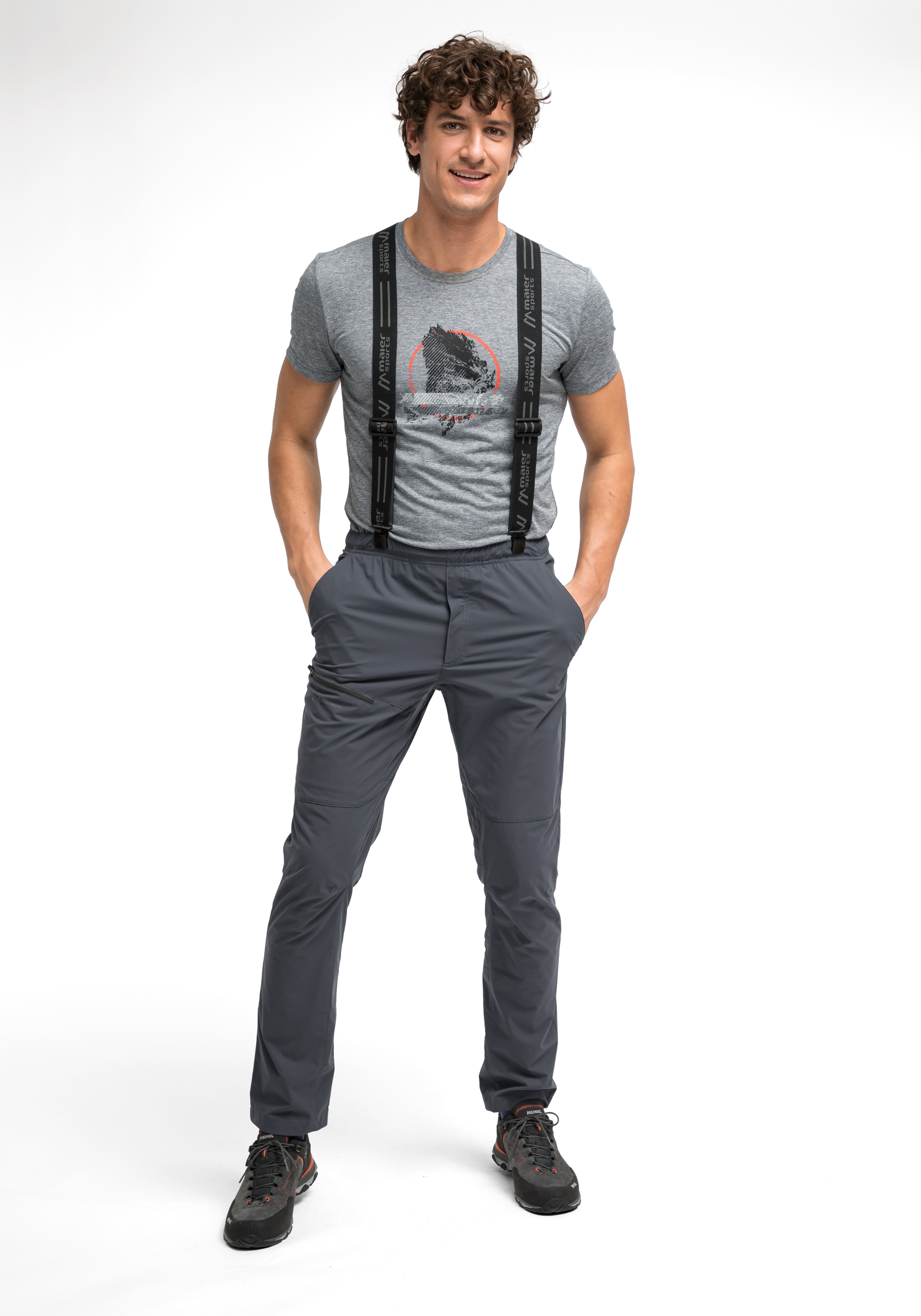 Maier Sports Hosenträger »Suspender«, Unisex, Länge verstellbar, hochwertiger Clipverschluss